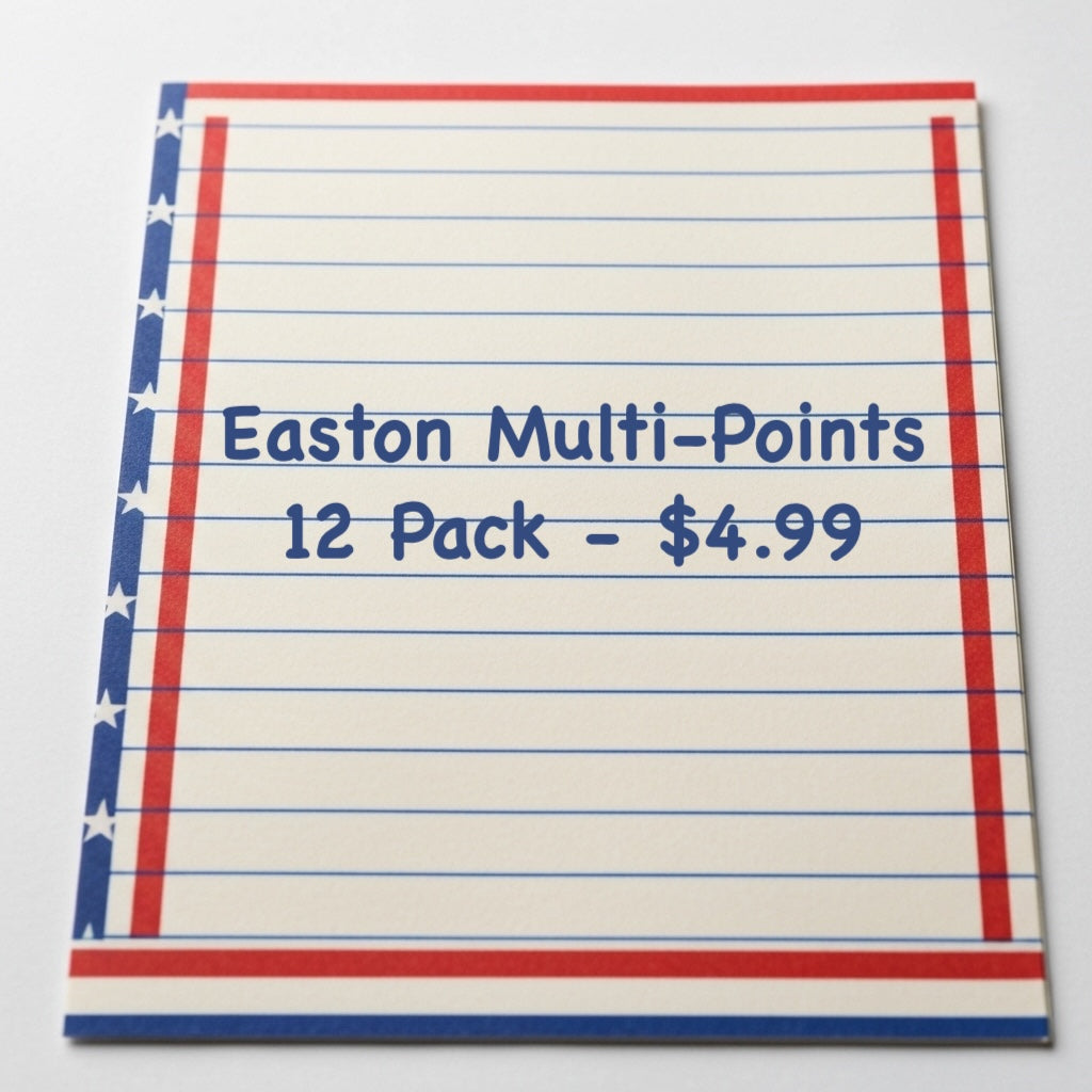 Easton Multi-Points 12pk for $4.99!