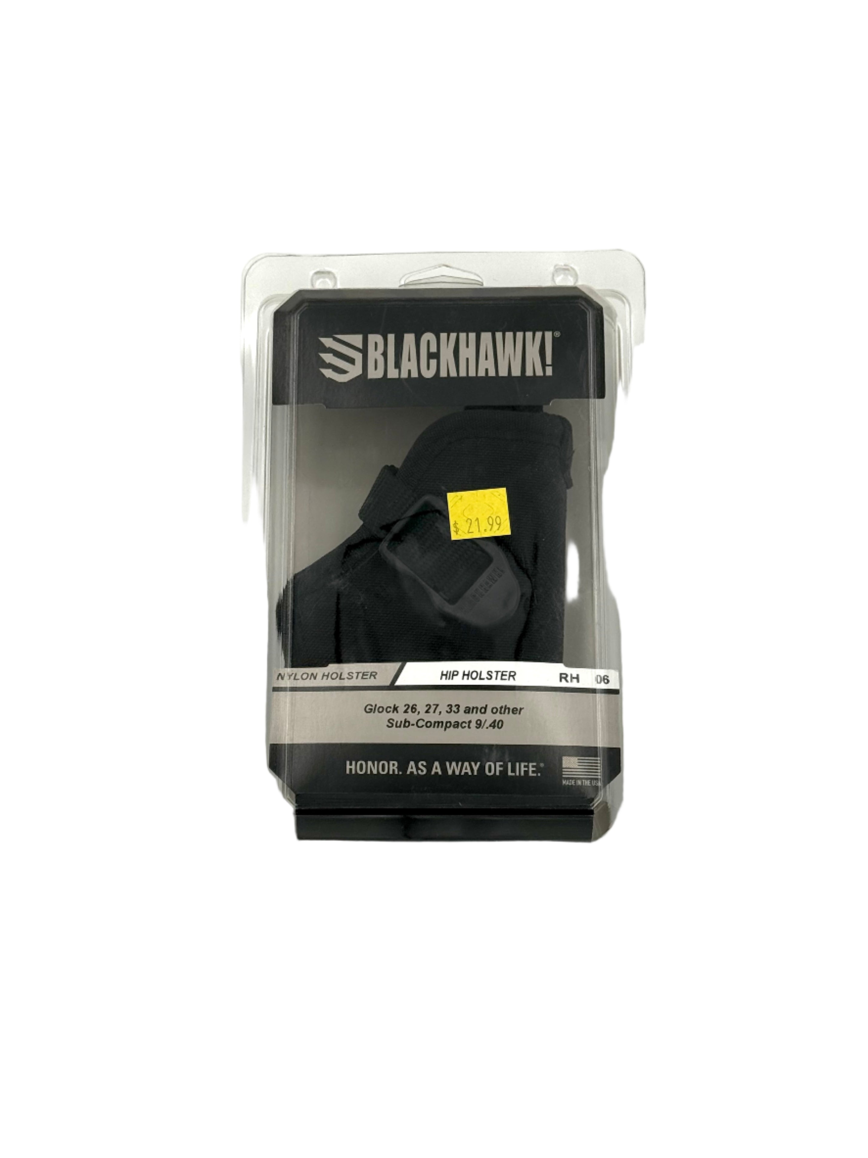 Blackhawk Nylon Hip Holster Glock 26, 27, 33 and other 9/.40