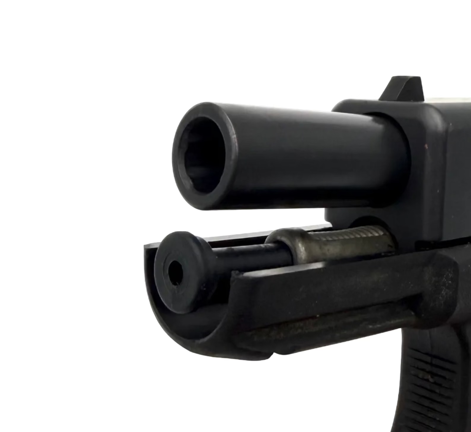 Glock 23 Gen 4 .40 S&W semi-auto pistol with polymer frame and metal slide, shown from side view.