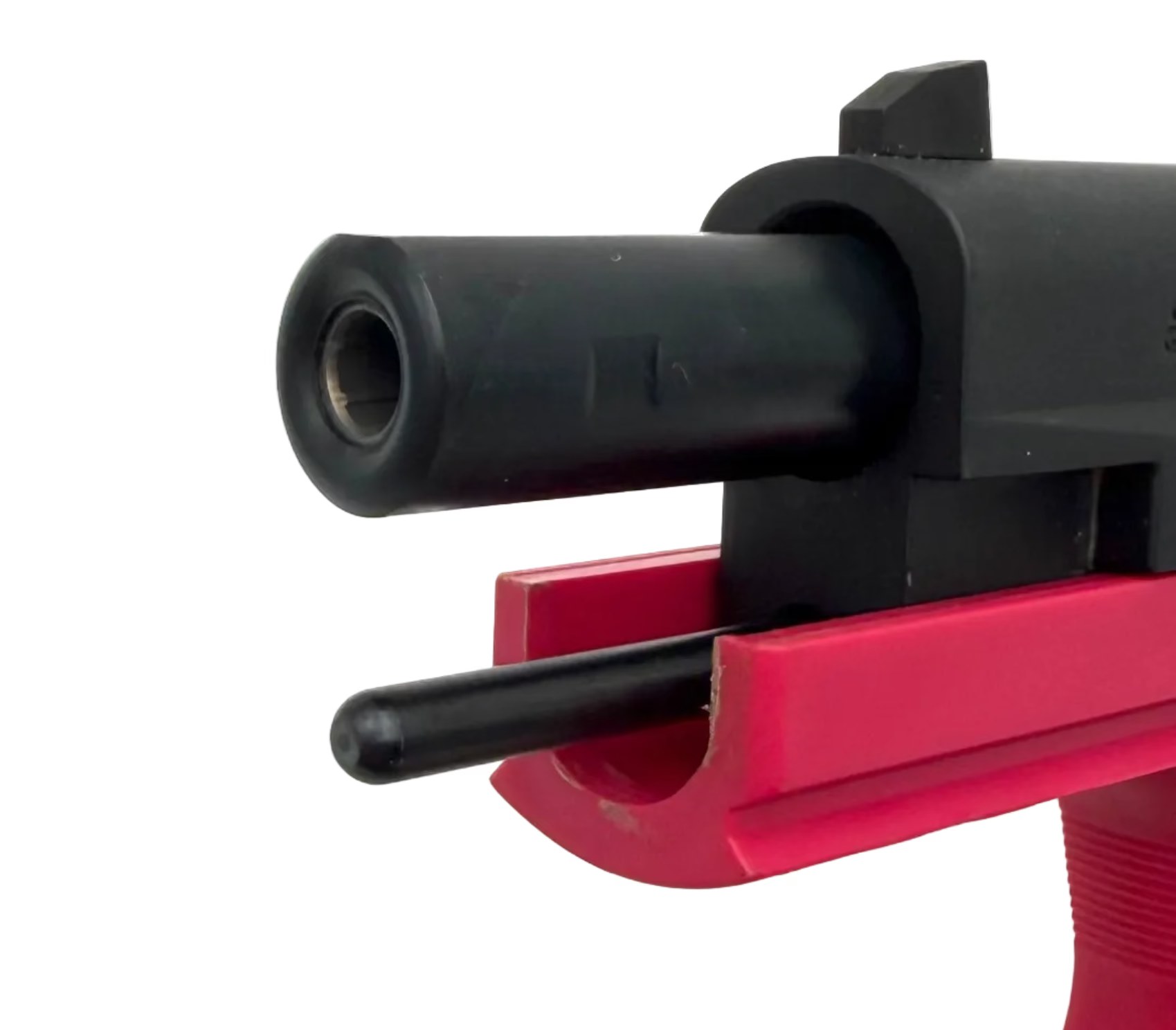 Sig Sauer Mosquito .22LR semi-auto pistol with black polymer grip and steel barrel, shown from a side angle.