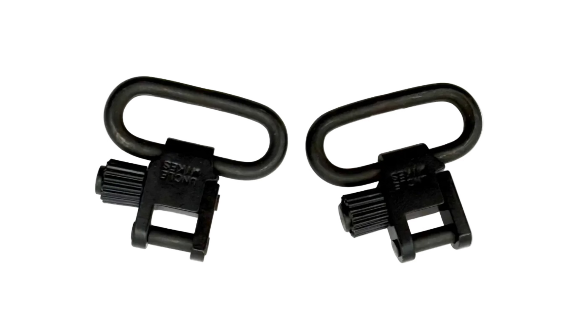 Pair of Uncle Mike's Sling Swivel Sets with Tri-Lock, firearm swivels for secure and quick attachment, set of two.