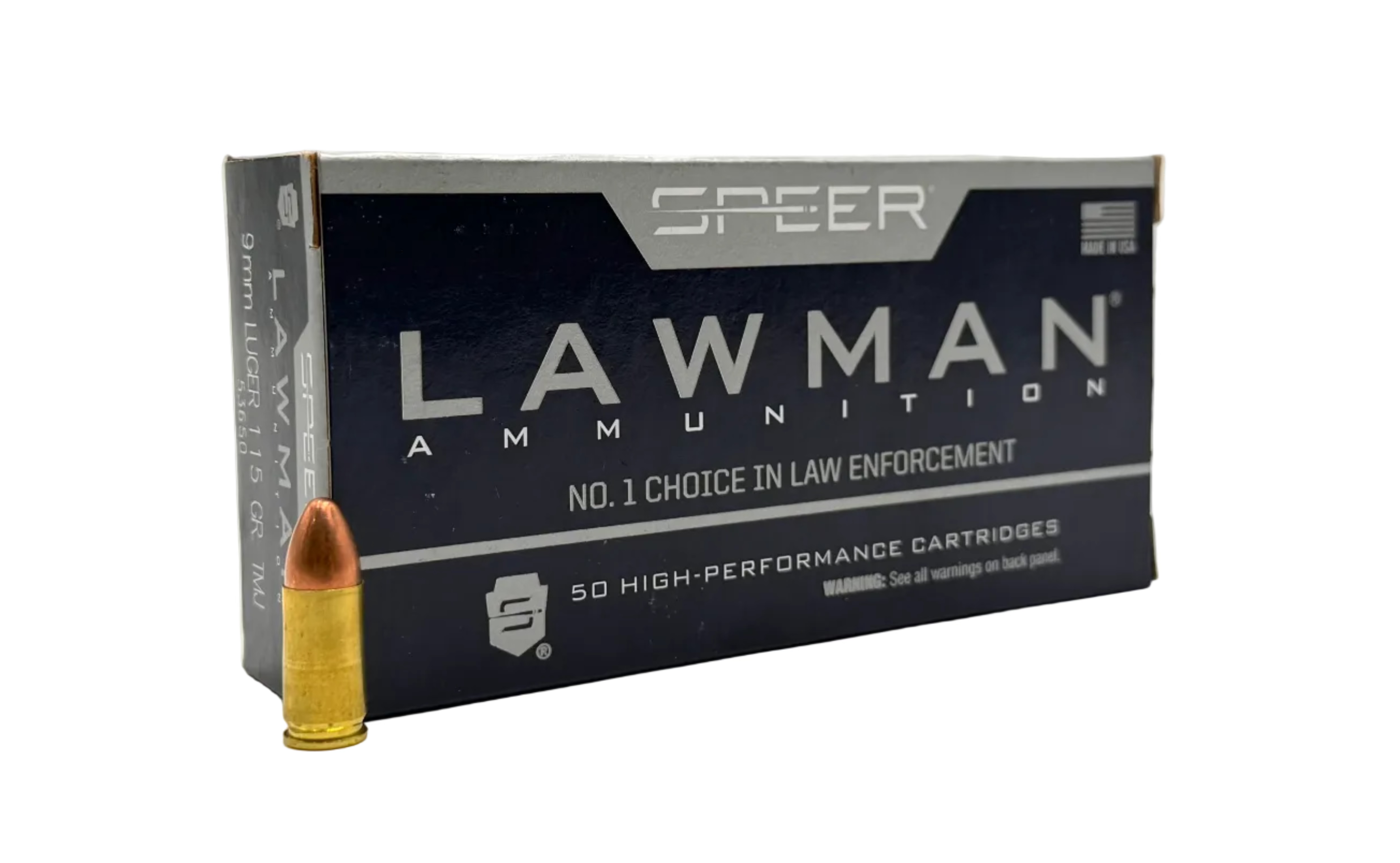 Speer Lawman 9mm Luger 115gr TMJ - 50ct