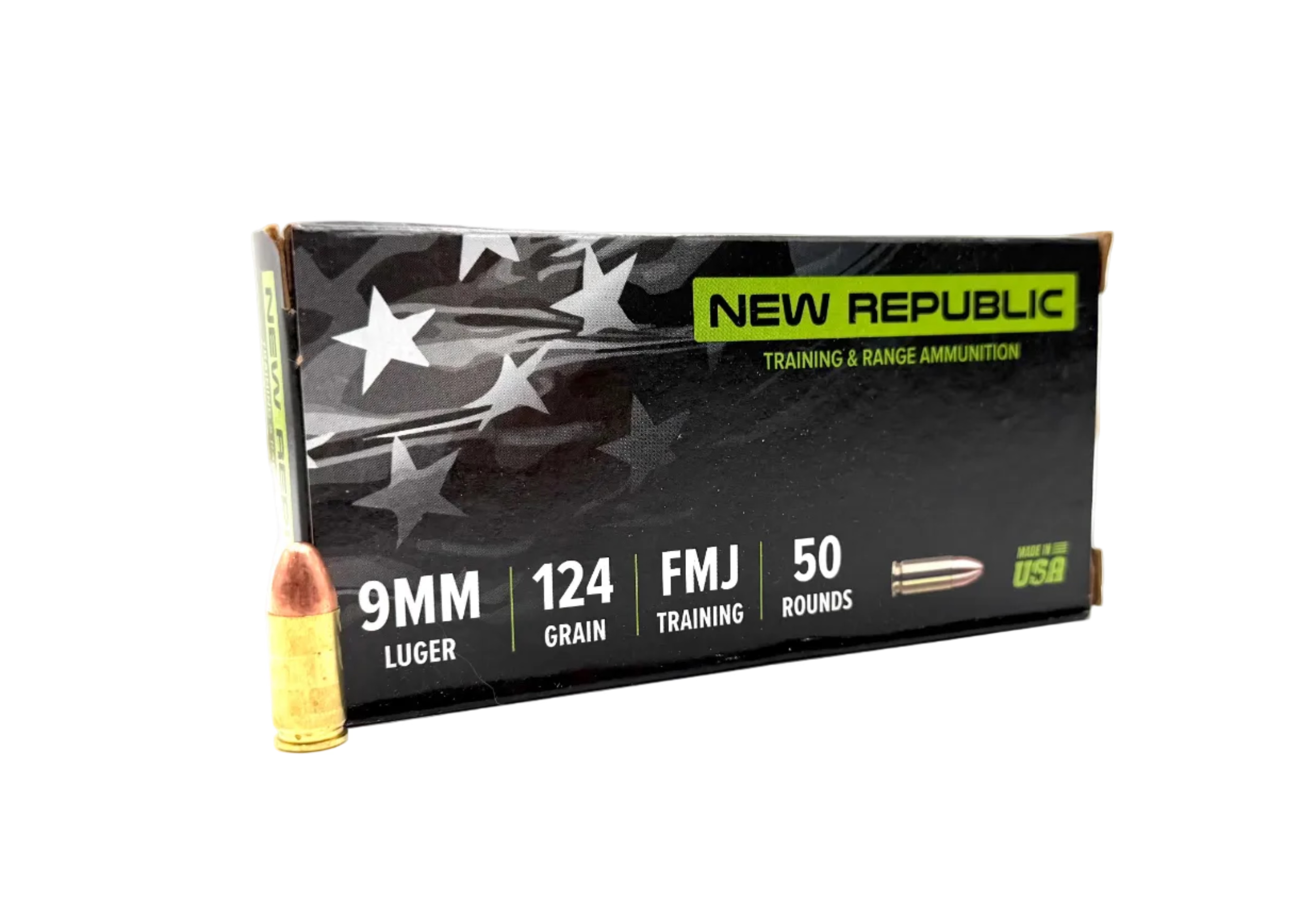 New Republic Training and Range 9mm 124gr FMJ - 50ct