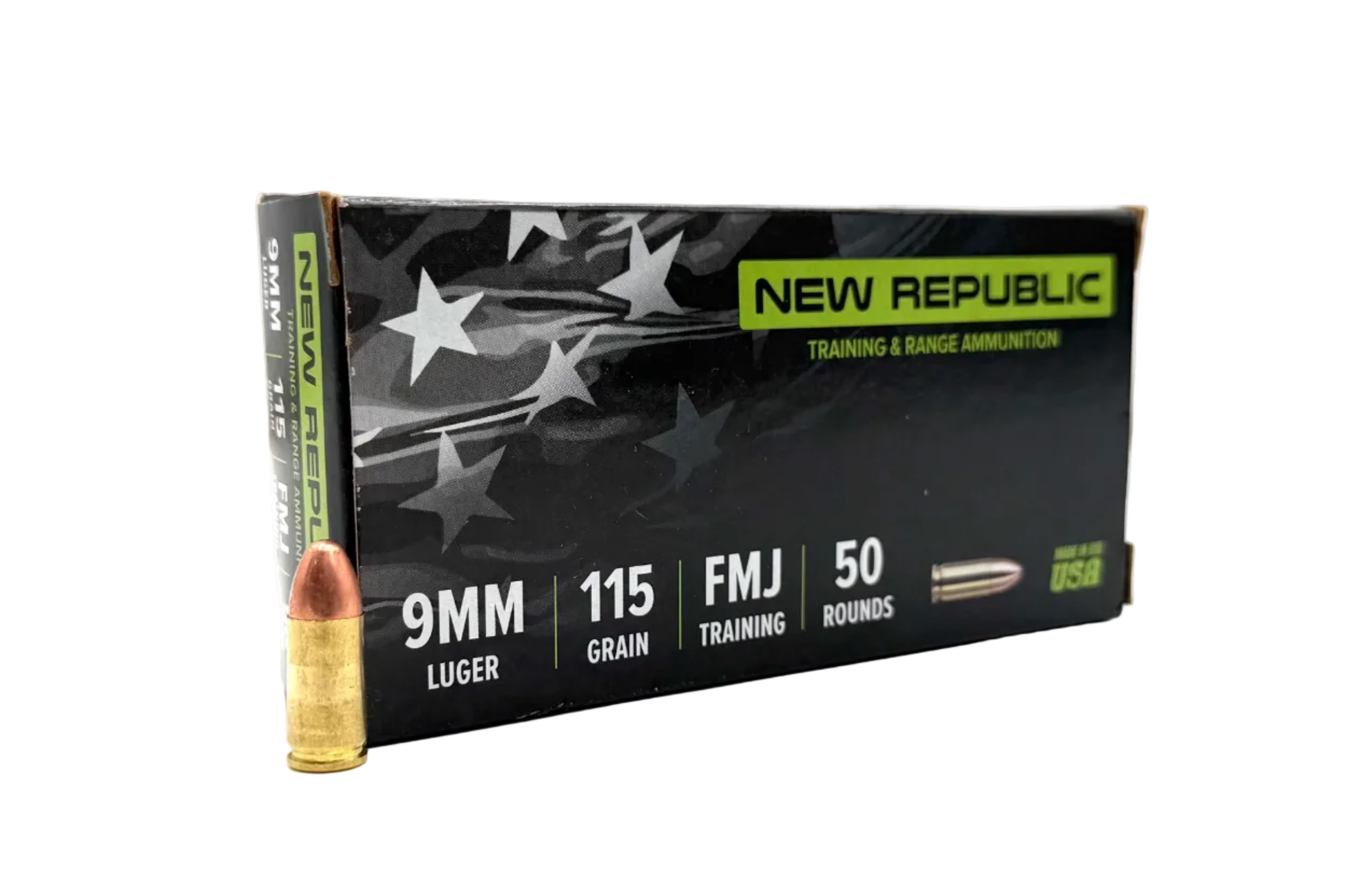 New Republic Training and Range 9mm 115gr FMJ - 50ct