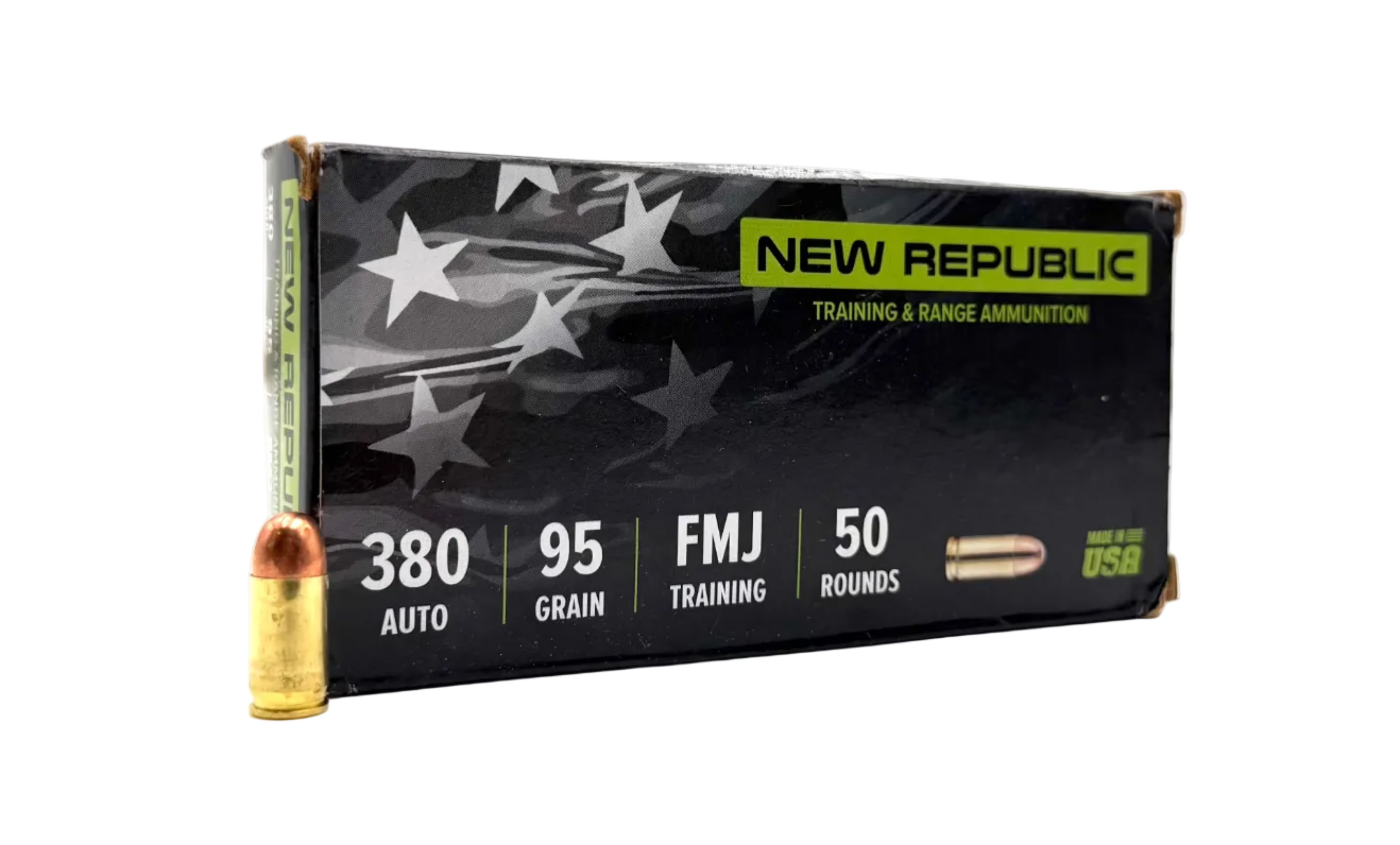 New Republic Training and Range 380 ACP 95gr FMJ - 50ct