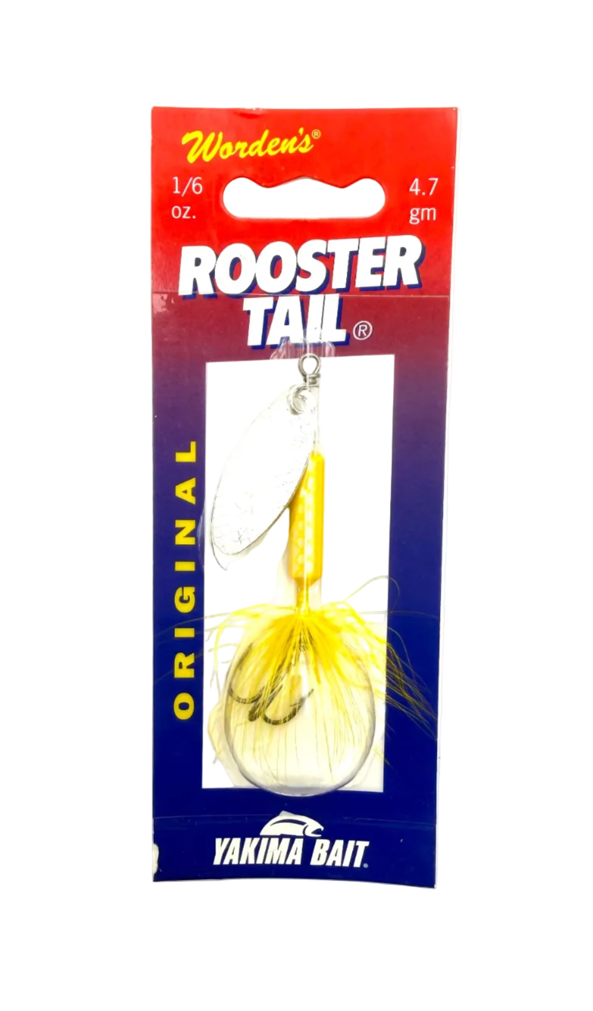 Worden’s Yakima Bait Roostertail - Yellow - Size 1/6oz 4.7g