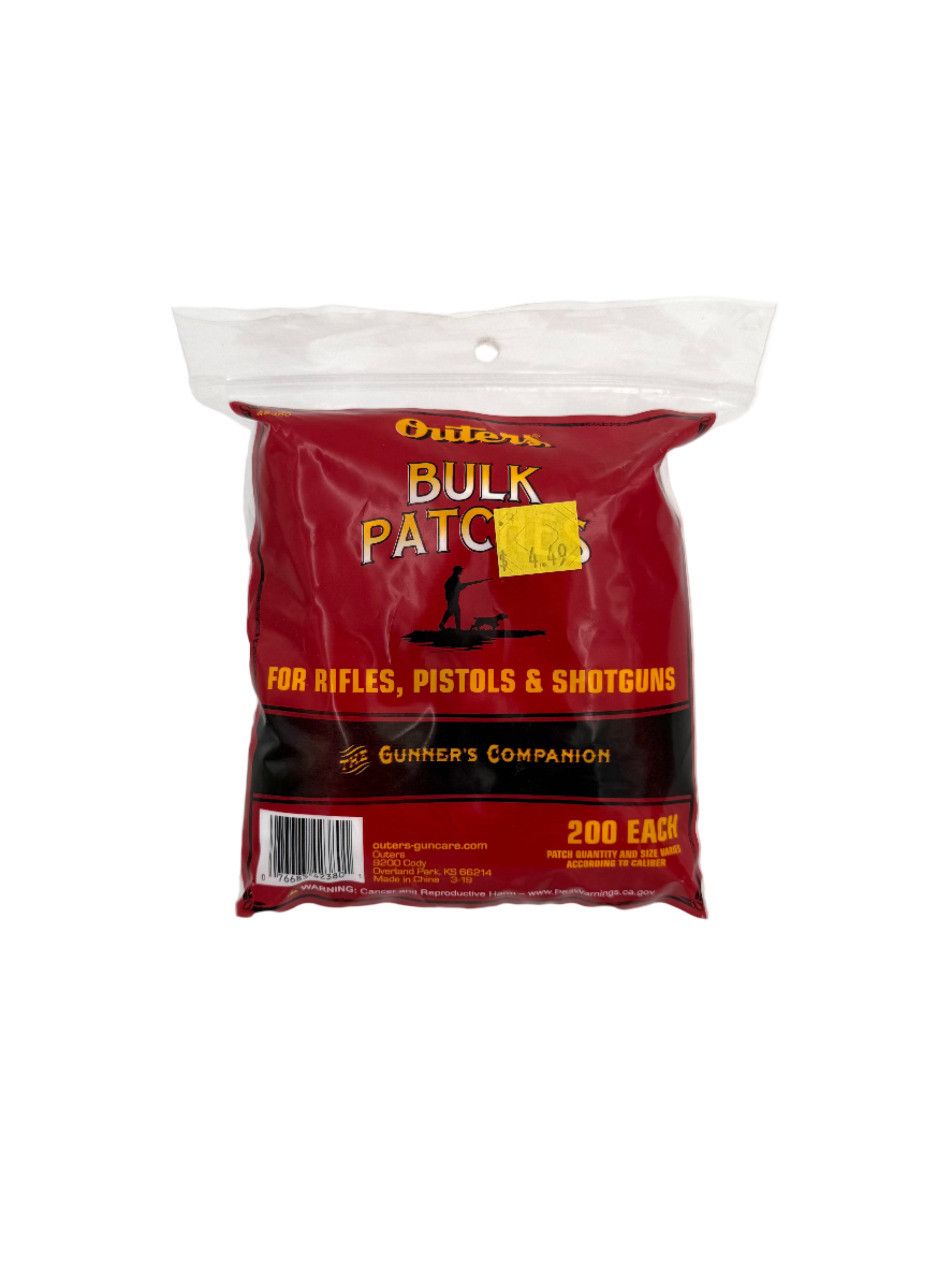 Outers Bulk Patches - Rifles, Pistols & Shotguns - Haag Ventures