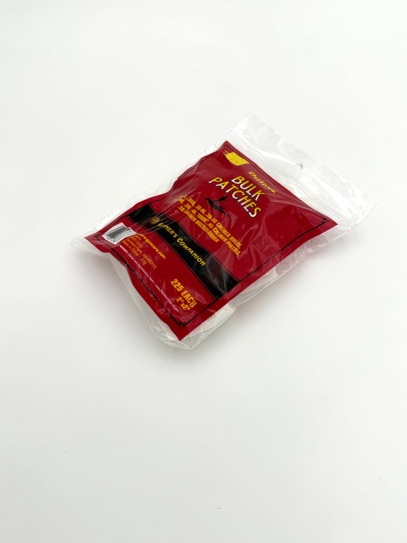 Outers Bulk Patches - .30, .308, .30-06, .30-30, .357, 9mm, .38, .40, 10mm, .45, .50 - Haag Ventures