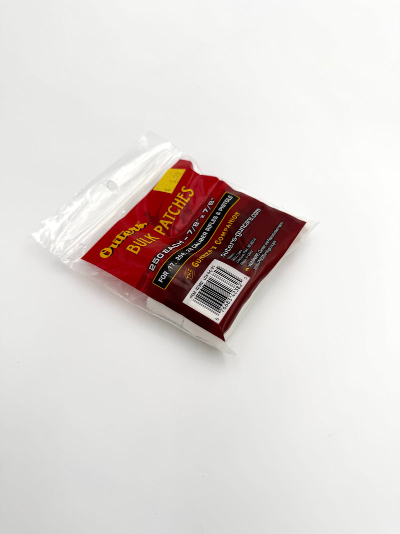 Outers Bulk Patches - .17, .204, .22 Rifles/Pistols - Haag Ventures