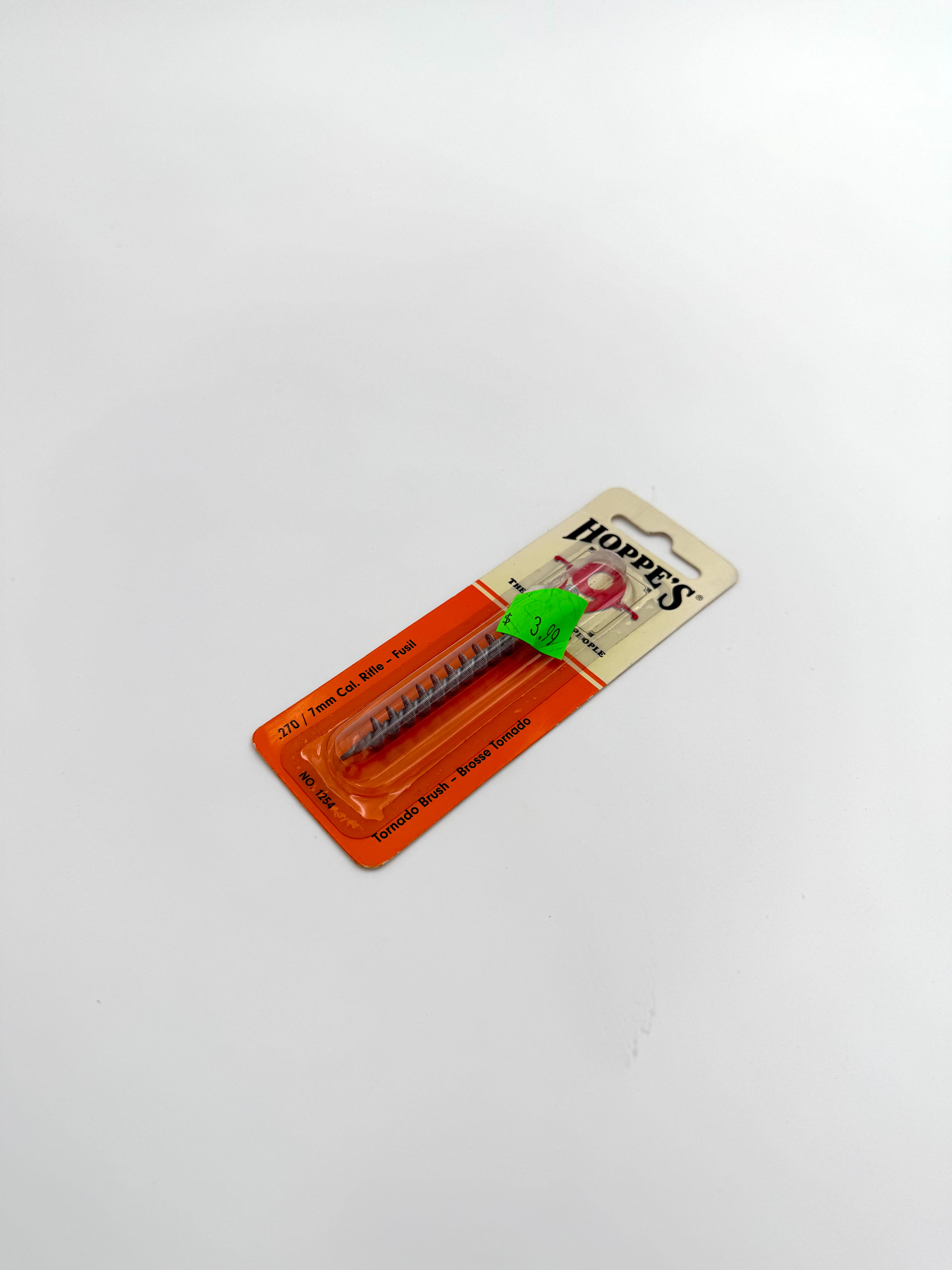 Hoppe's 9 Tornado Bore Brush for .270 and 7mm rifles, designed for deep cleaning and efficient barrel maintenance.