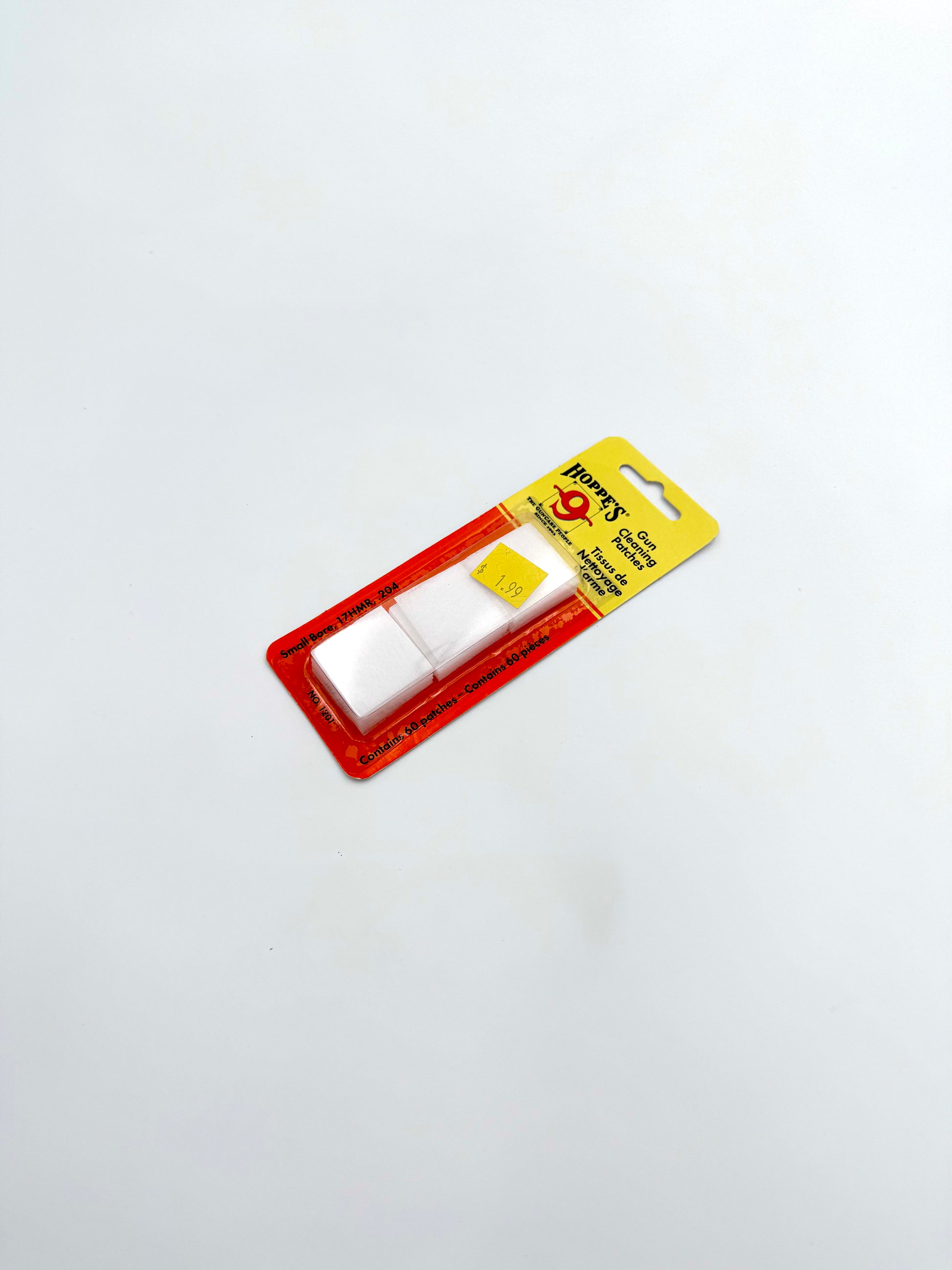 Hoppe's 9 Gun Cleaning Patches - small bore .17HMR, .204 - 60 patches - Haag Ventures