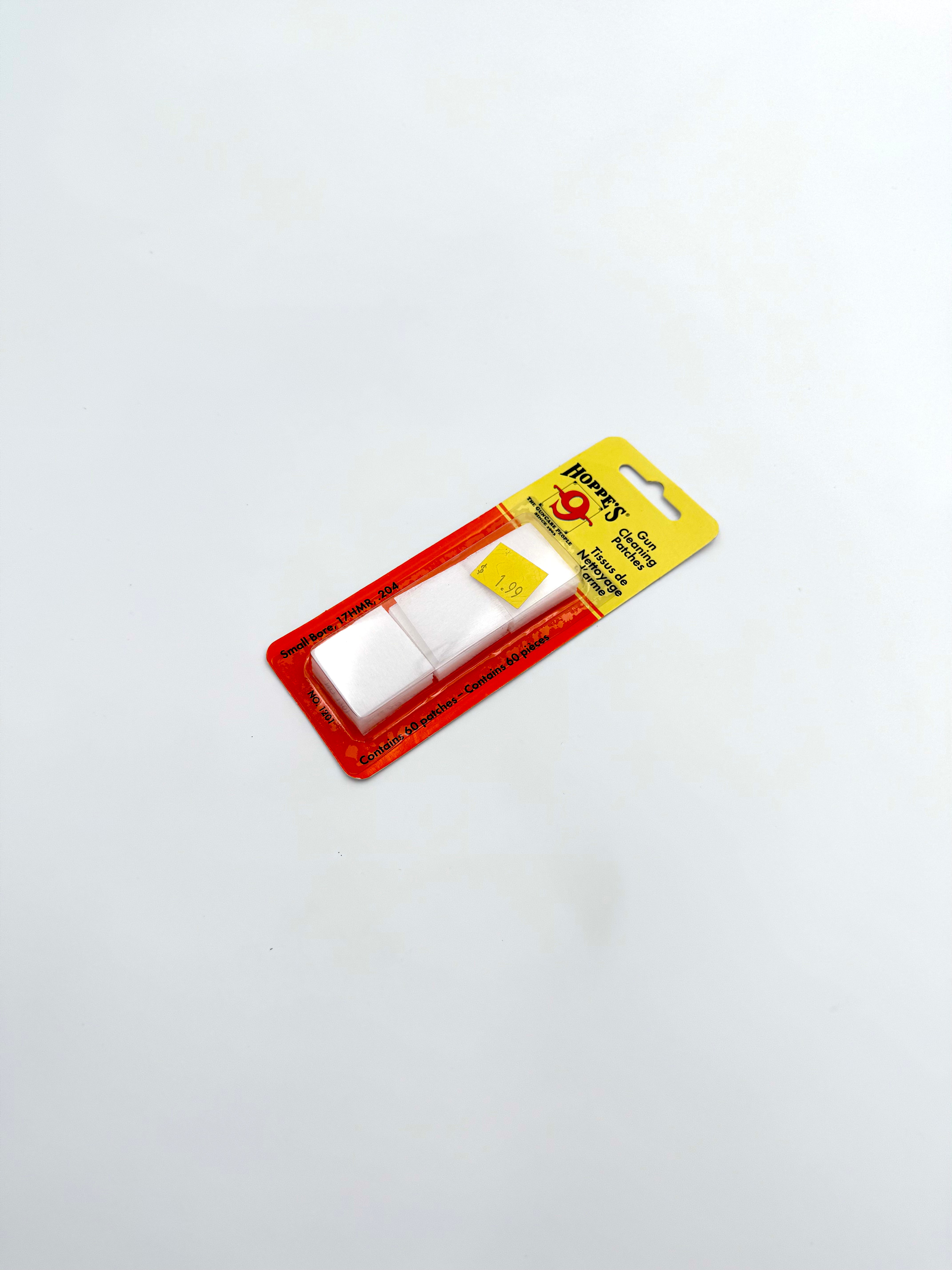 Hoppe's 9 Gun Cleaning Patches - small bore .17HMR, .204 - 60 patches - Haag Ventures