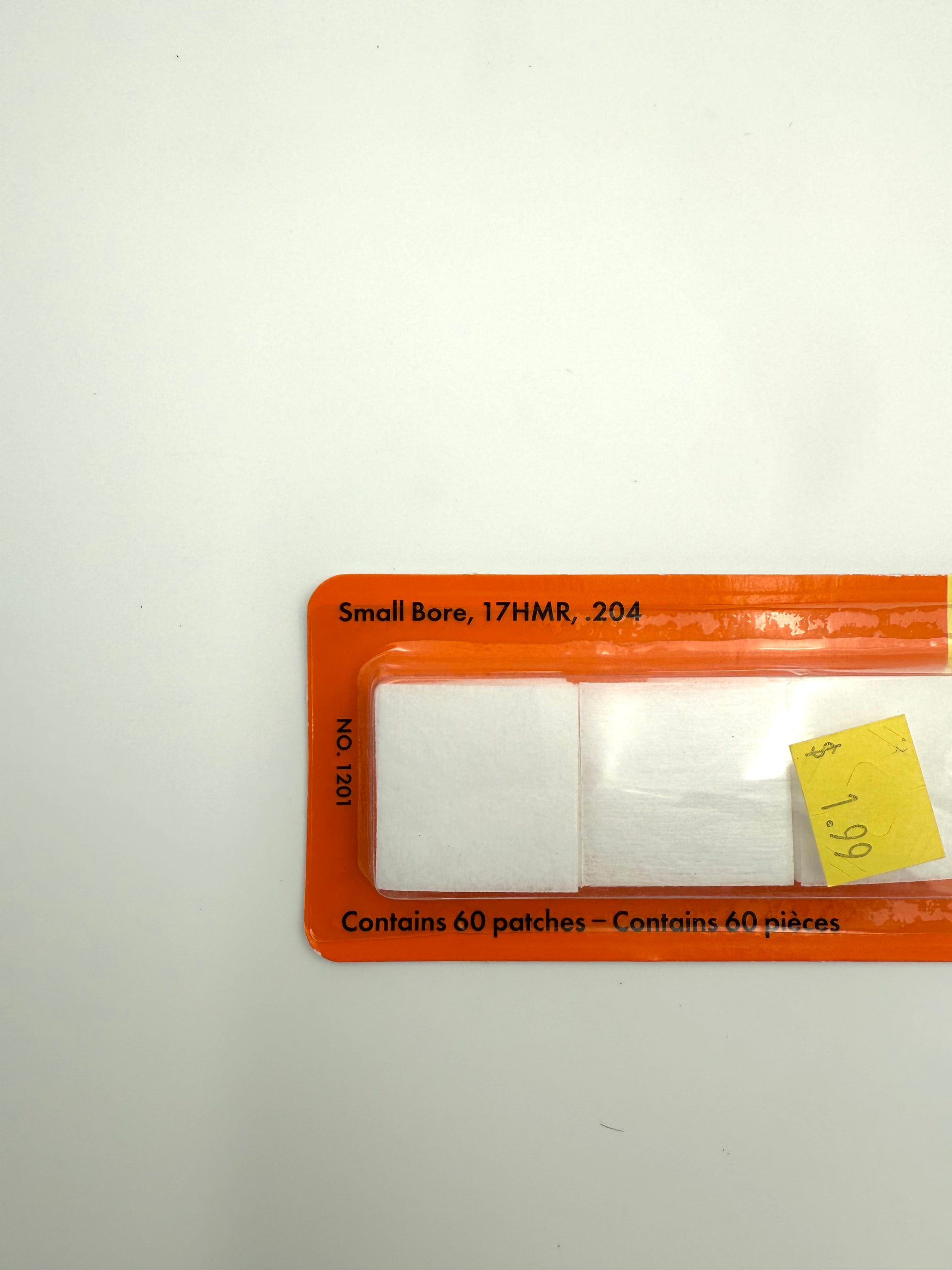 Hoppe's 9 Gun Cleaning Patches - small bore .17HMR, .204 - 60 patches - Haag Ventures