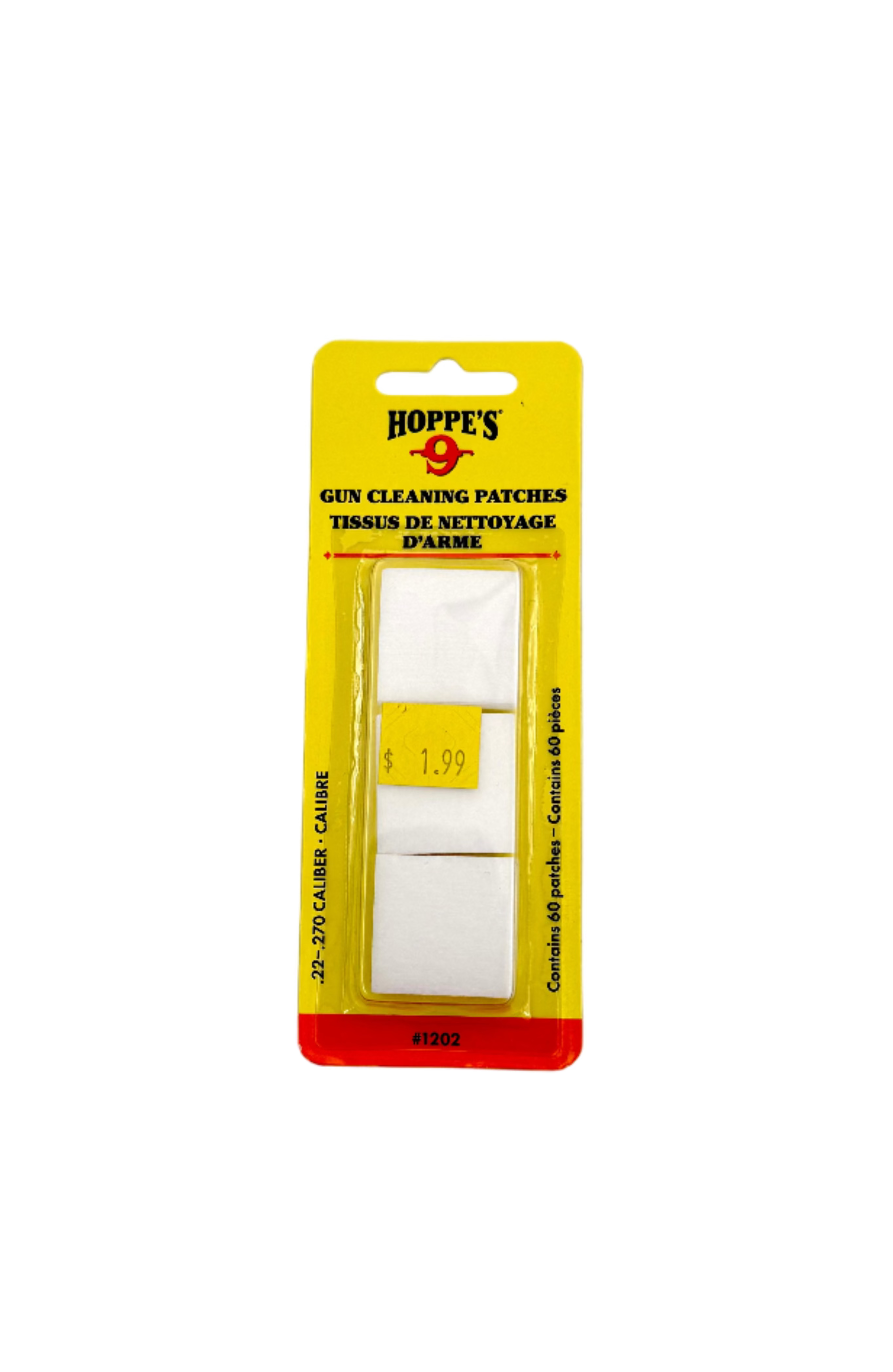 Hoppe's 9 Gun Cleaning Patches - .22-.270 - 60 patches - Haag Ventures