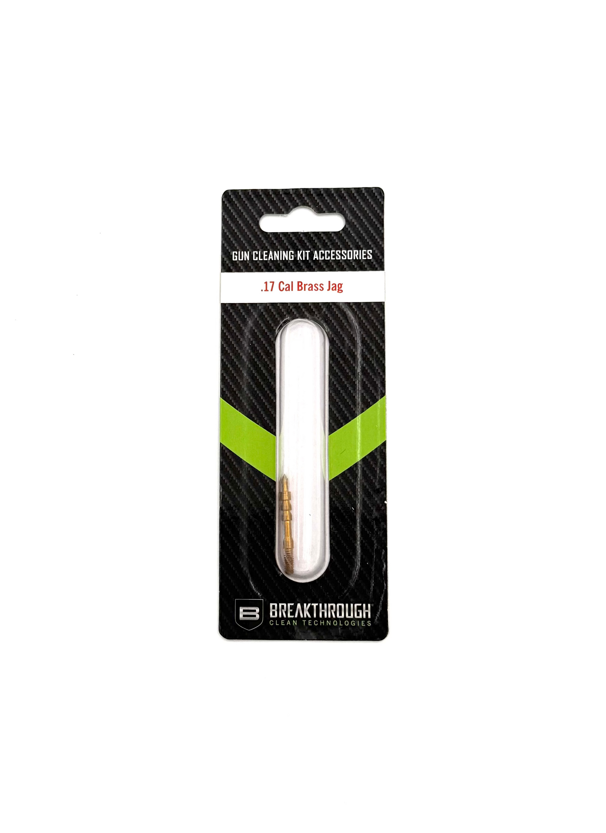 Gun cleaning kit accessory packaging with a white background