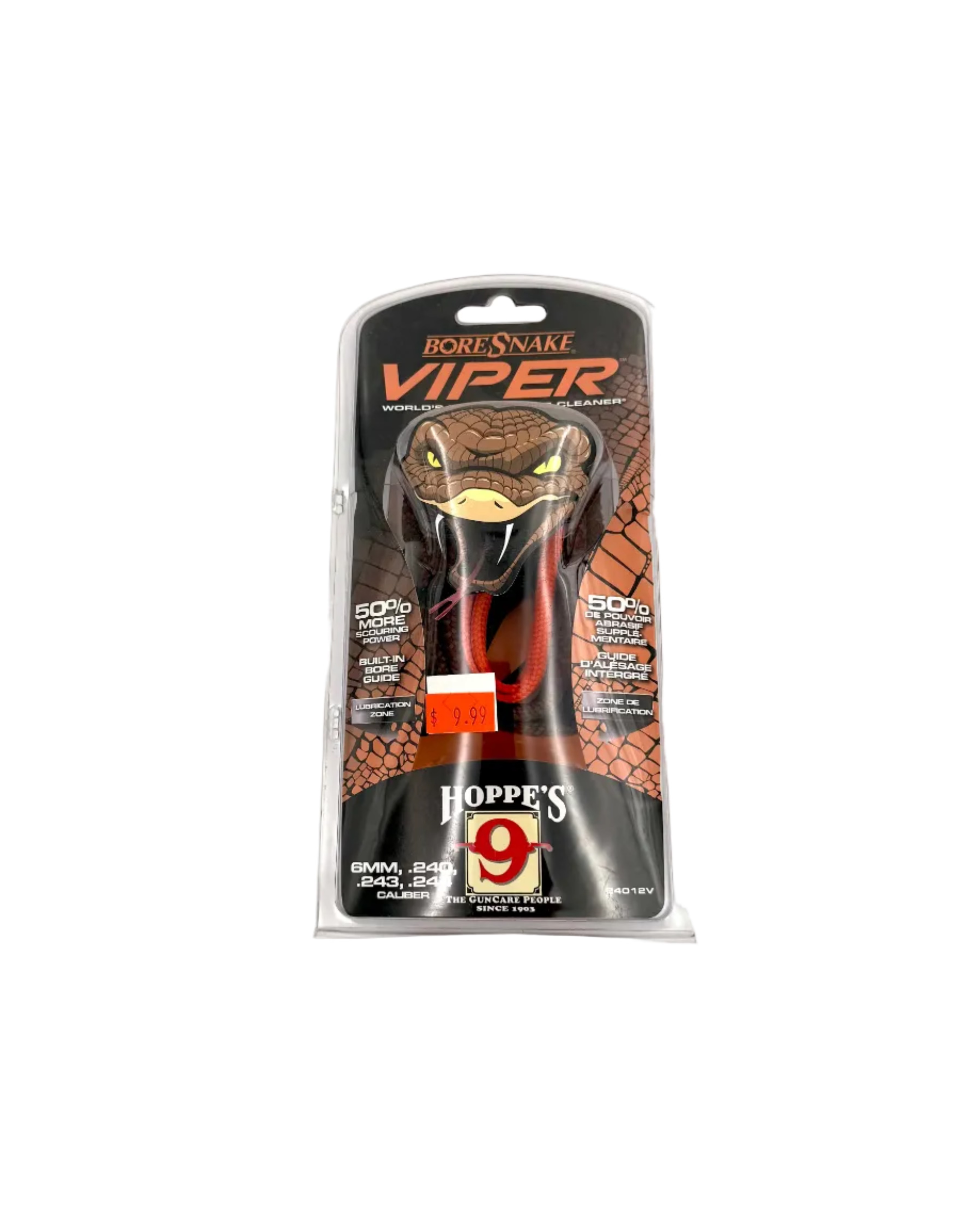 Hoppe's 9 BoreSnake Viper Bore Cleaner - 6mm, .240, .243, .244 - Haag Ventures