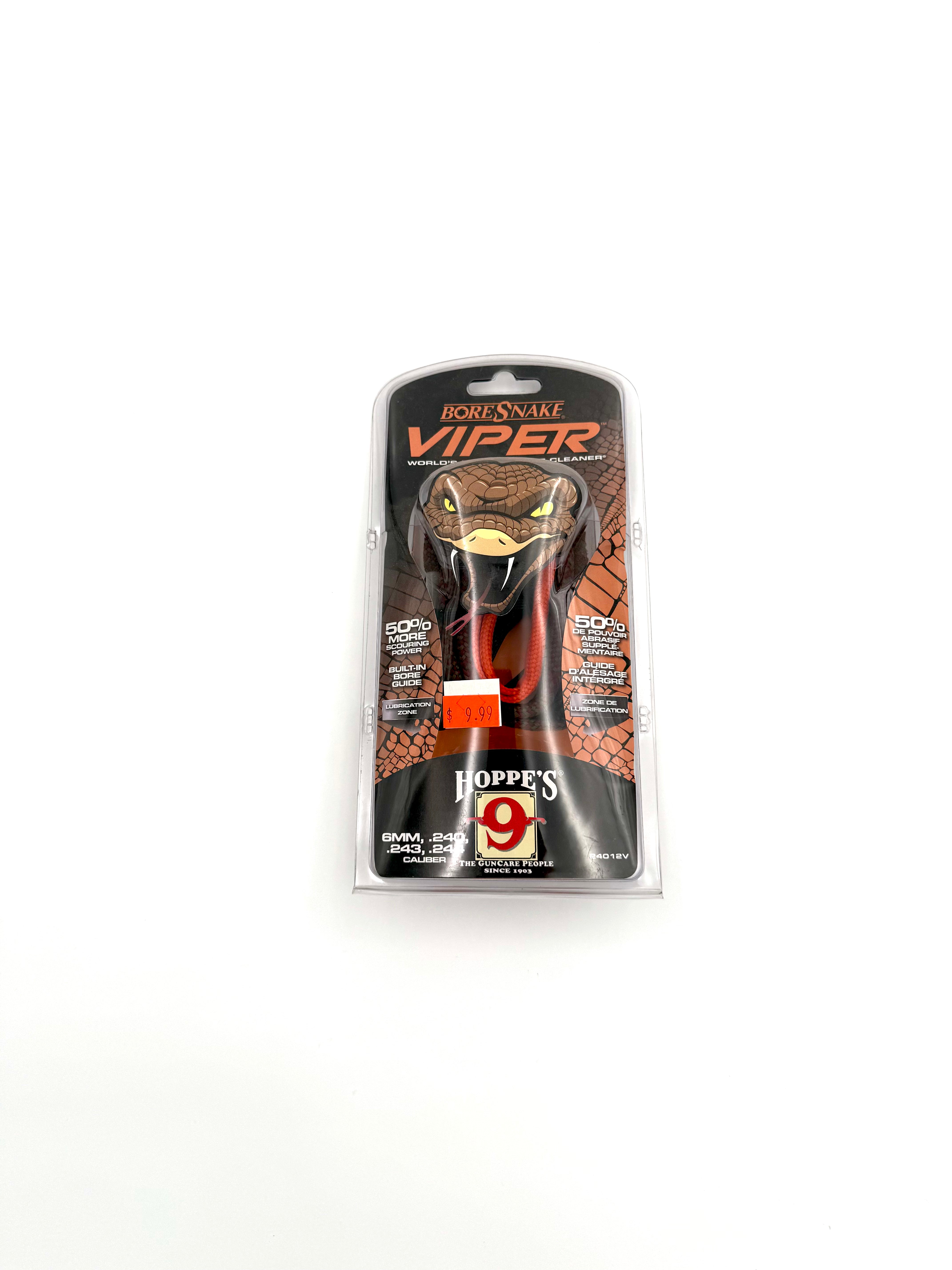 Hoppe's 9 BoreSnake Viper Bore Cleaner - 6mm, .240, .243, .244 - Haag Ventures