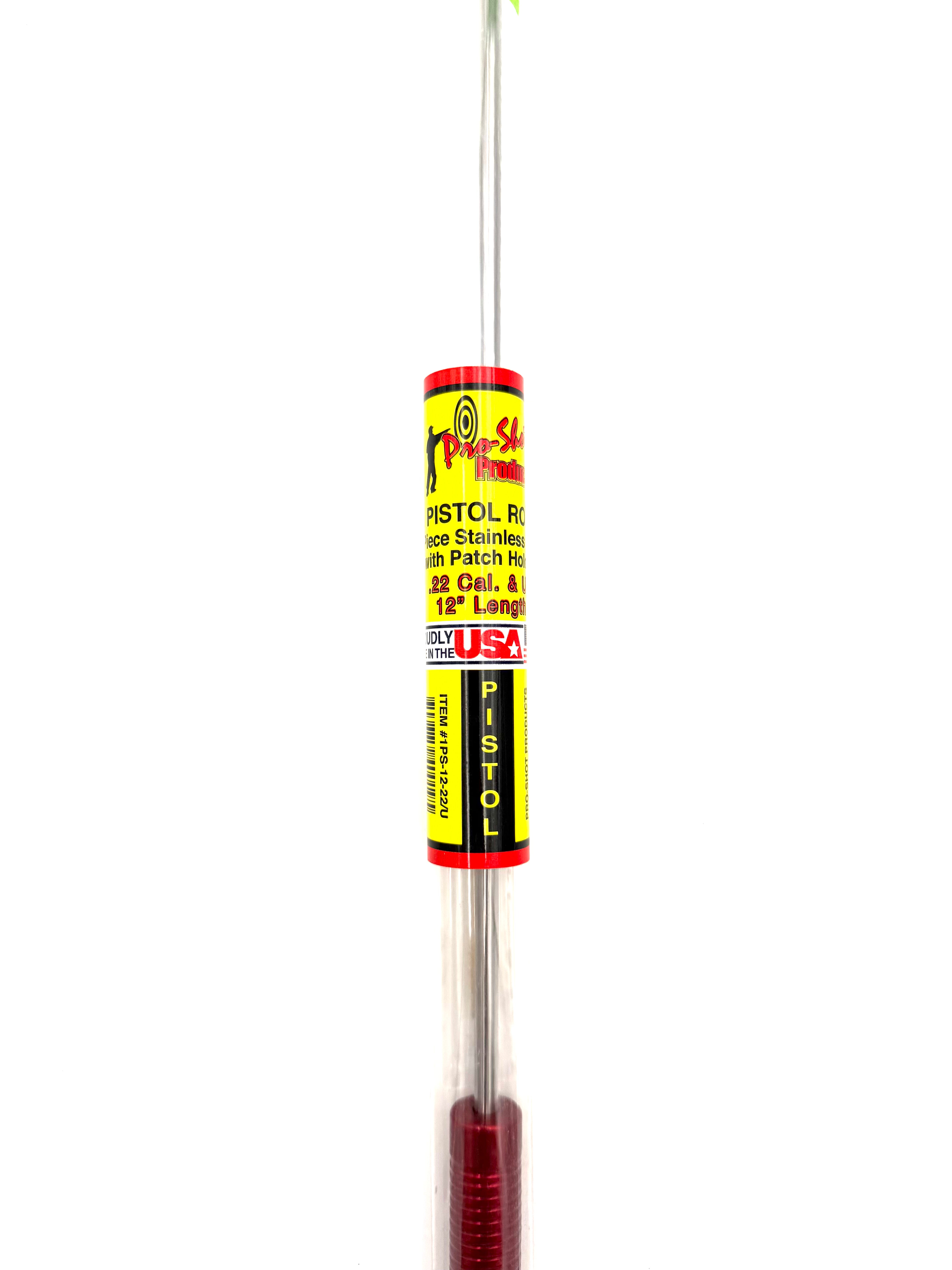 Pro-Shot Pistol Rod - .22 and up 12" - Haag Ventures