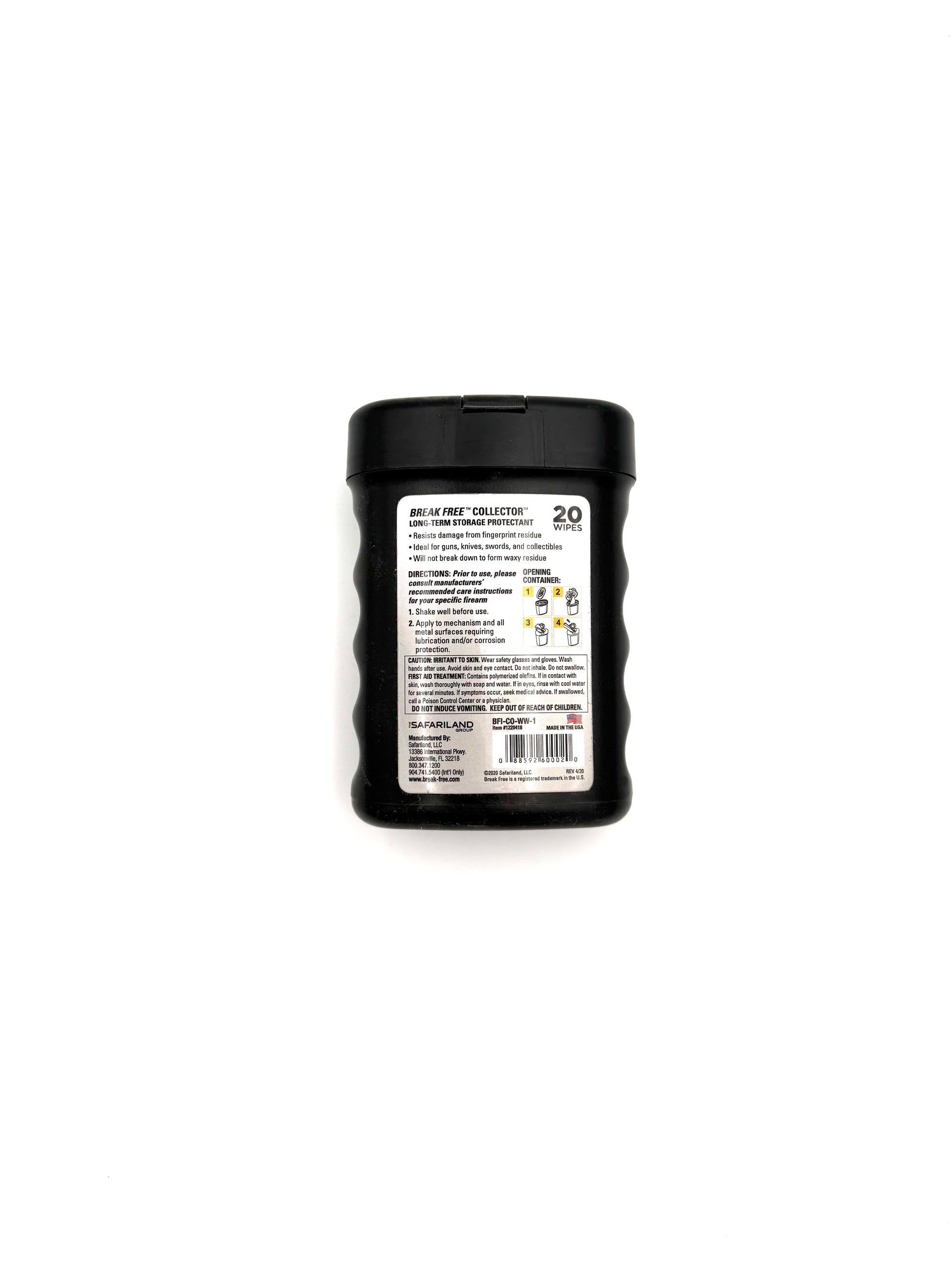 Break Free Collector Long-Term Lubricant - 20 Wipes - Haag Ventures