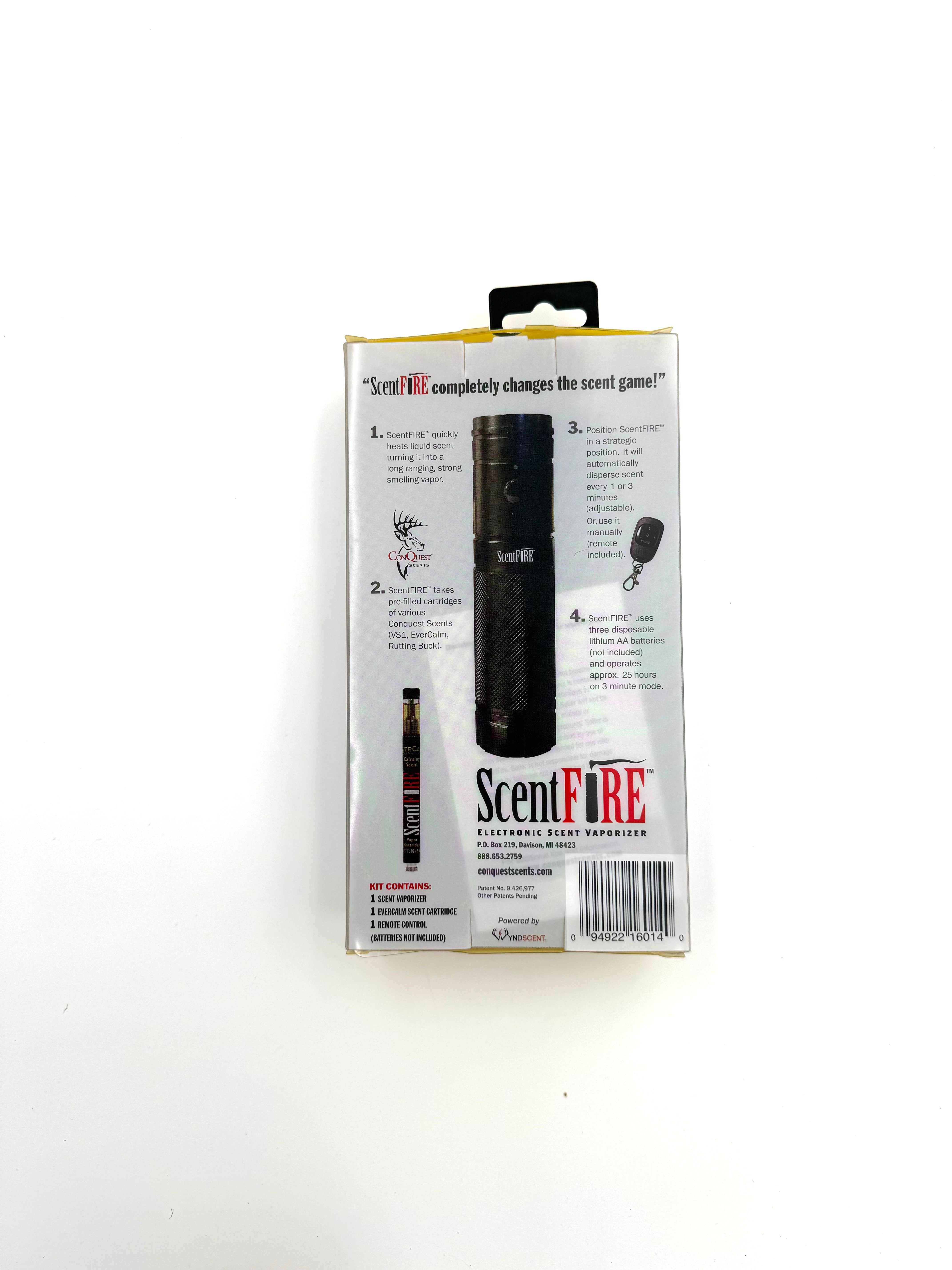 ConQuest Scents Scent Fire Electronic Scent Vaporizer - Haag Ventures