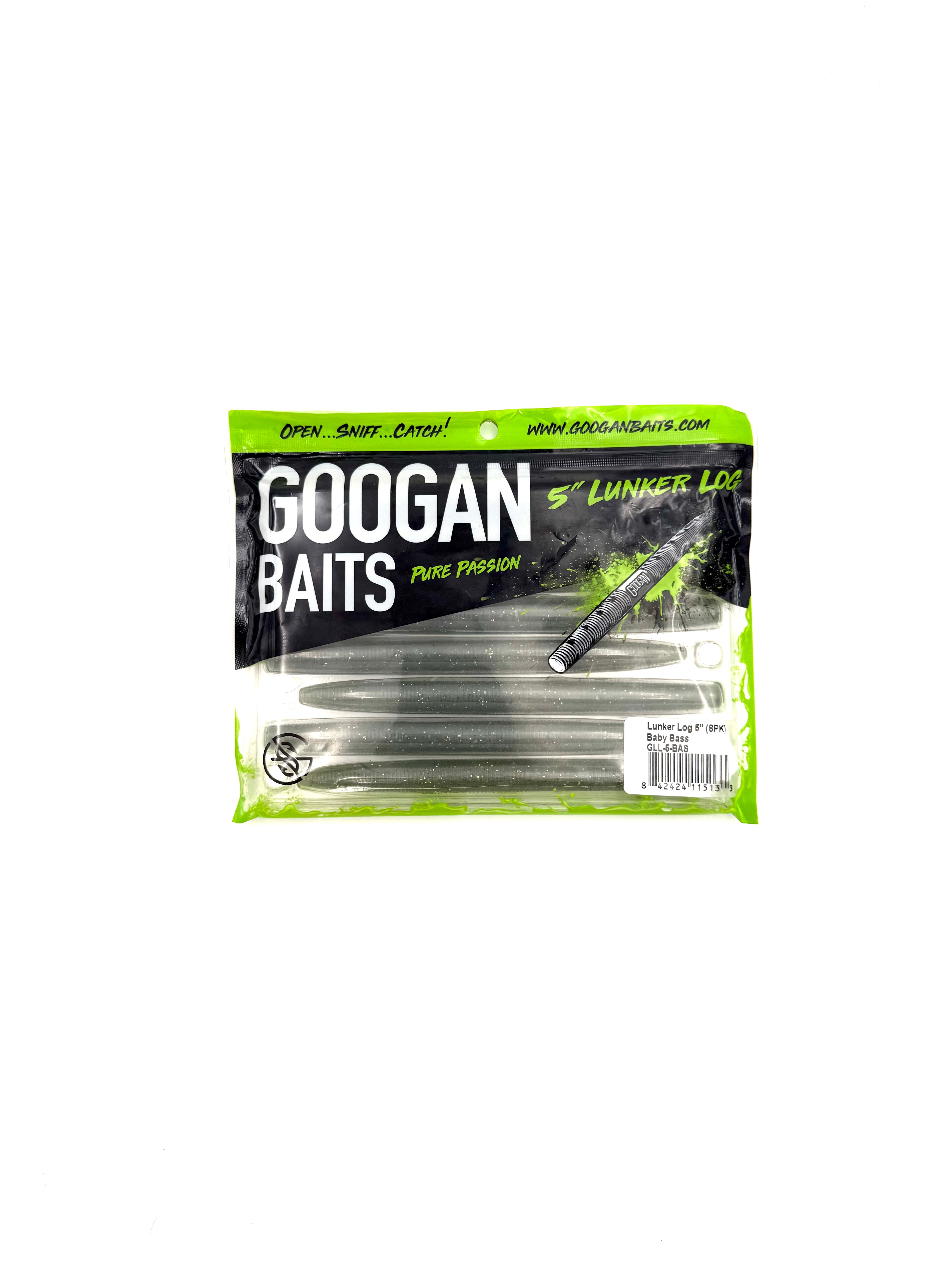 Googan Baits Pure Passion Lunker Log 5" - Baby Bass 8pk - Haag Ventures