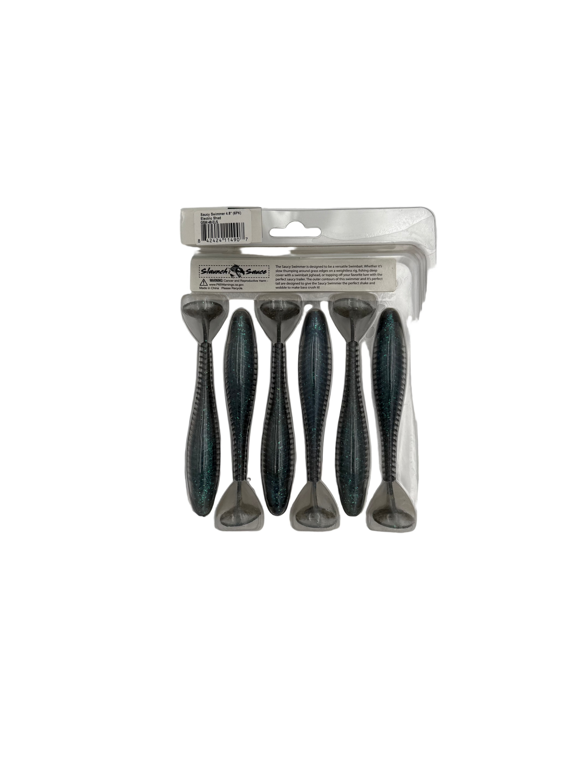 Googan Baits Pure Passion Saucy Swimmer - Electric Shad 4.8” 6pk - Haag Ventures