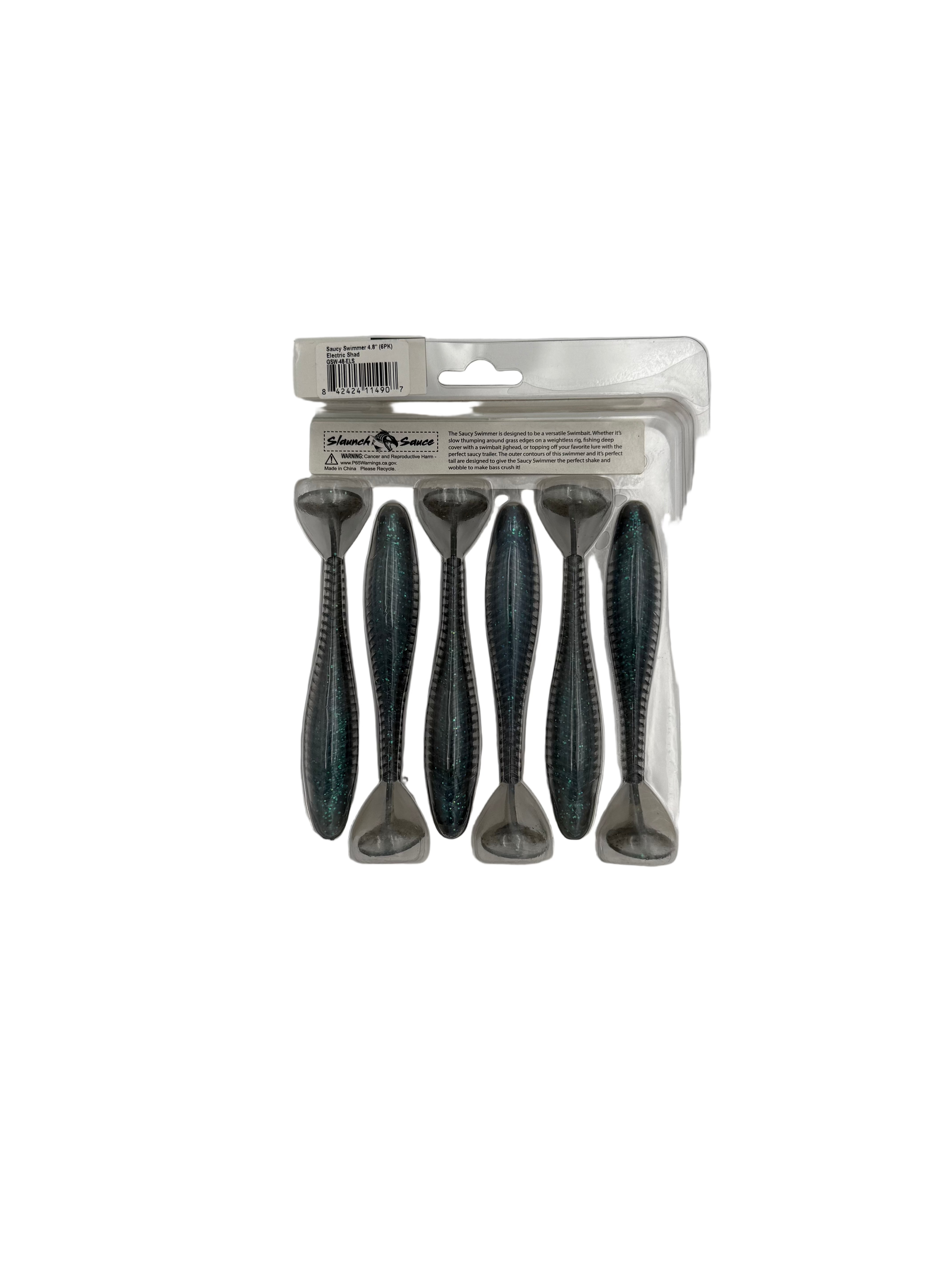 Googan Baits Pure Passion Saucy Swimmer - Electric Shad 4.8” 6pk - Haag Ventures