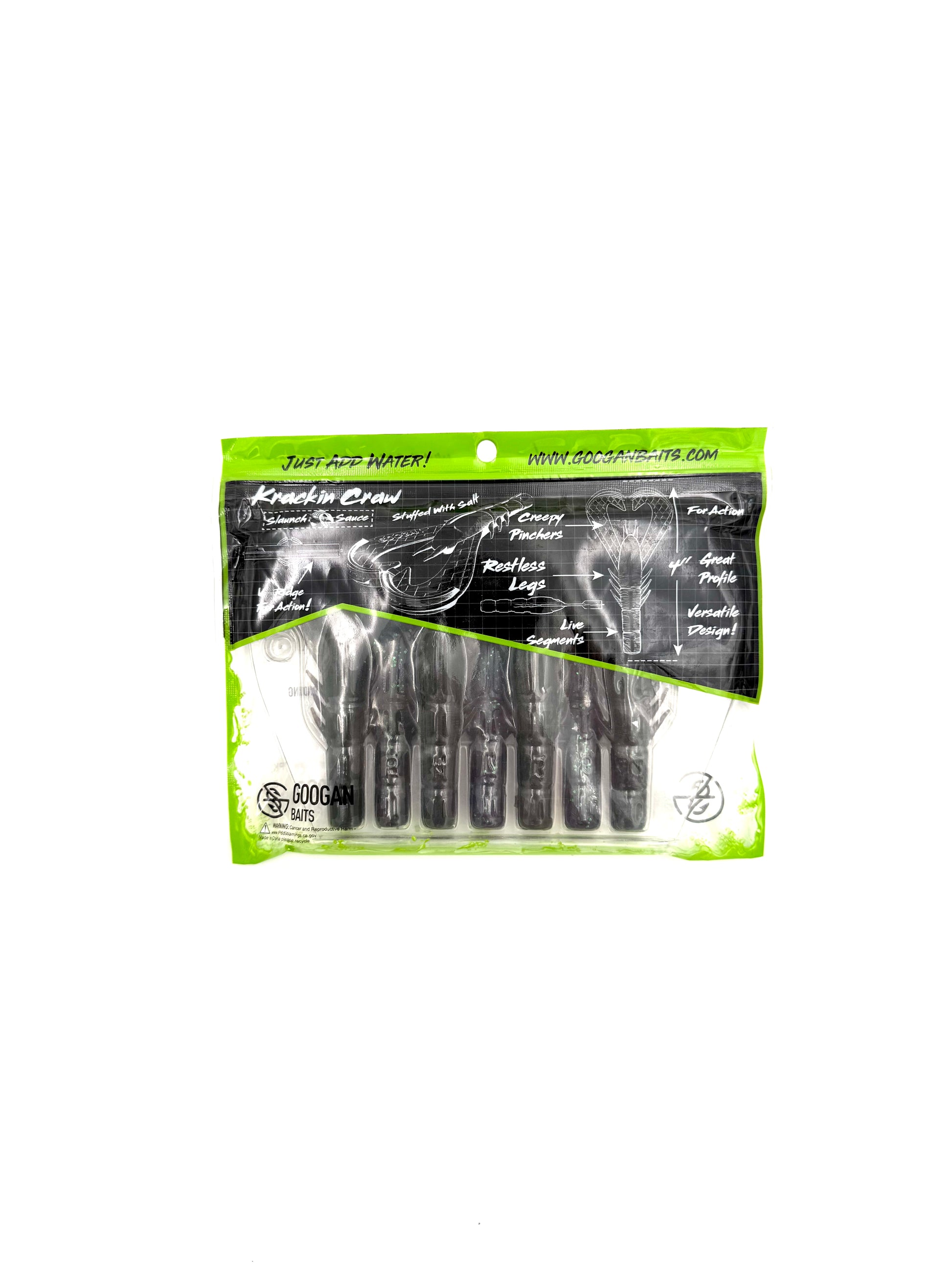 Googan Baits Pure Passion Krackin’ Craw Bama Bug - 7pk - Haag Ventures