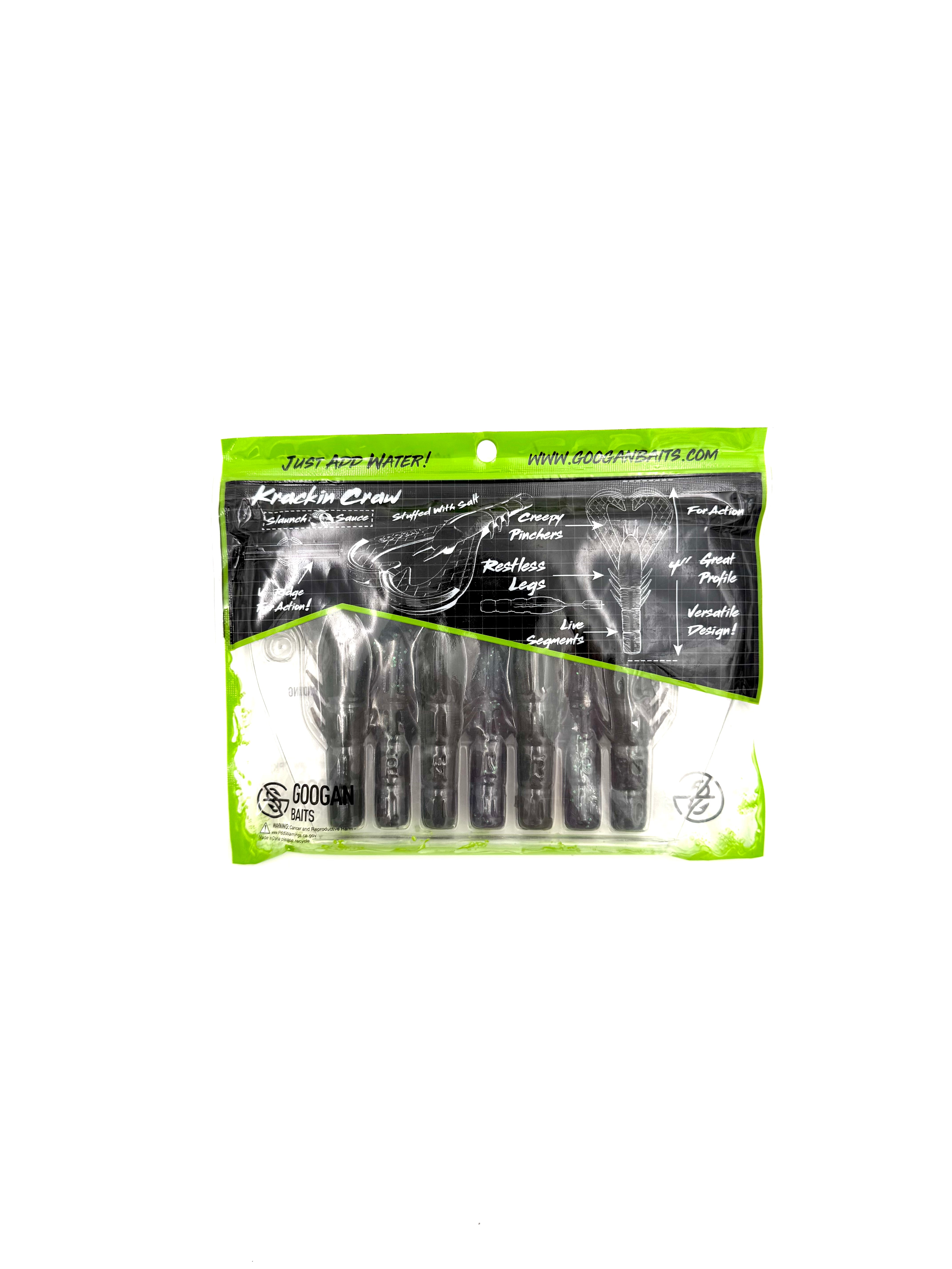 Googan Baits Pure Passion Krackin’ Craw Bama Bug - 7pk - Haag Ventures