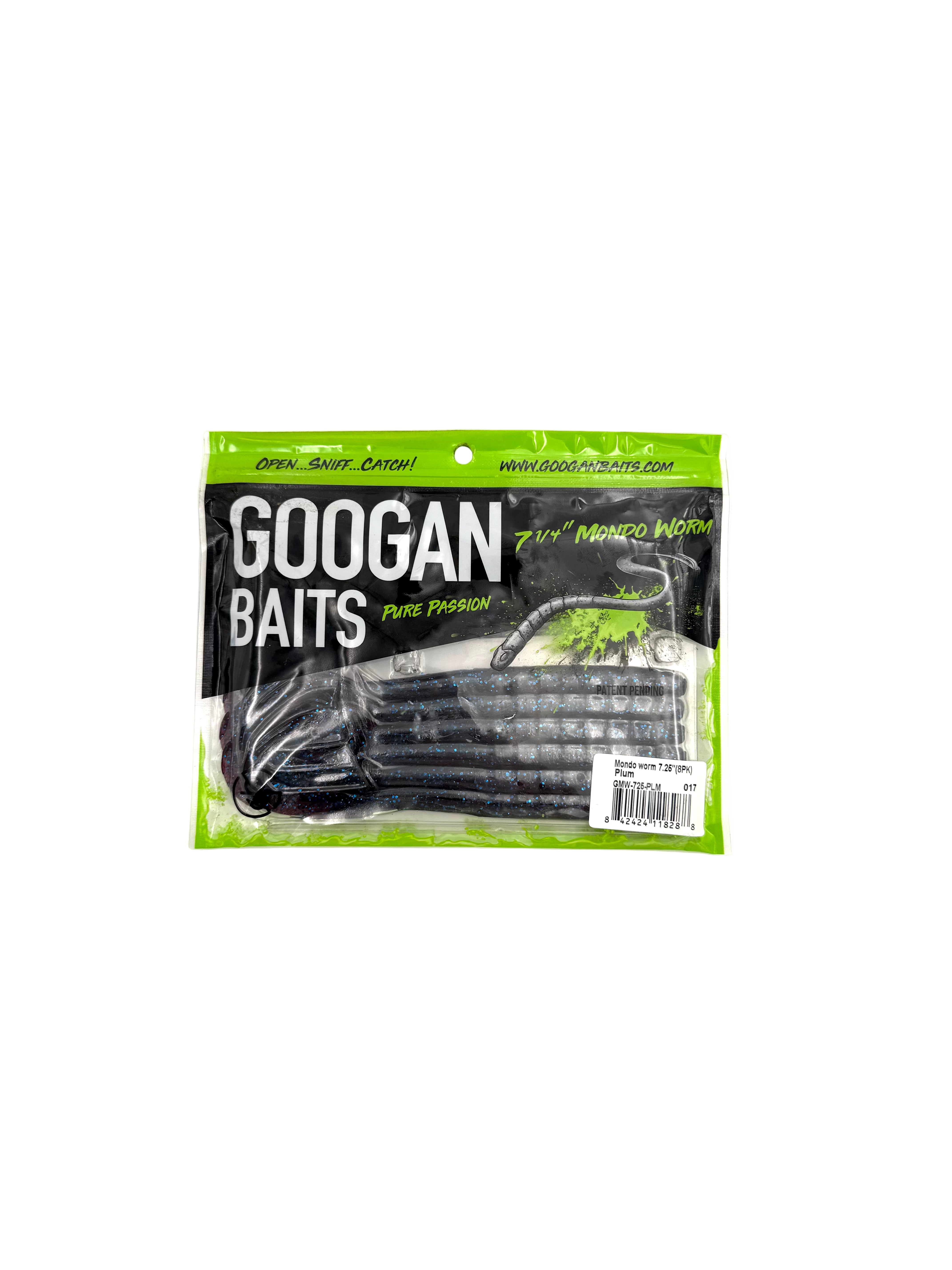 Googan Baits Pure Passion Mondo Worm 7.25” - Plum 8pk - Haag Ventures