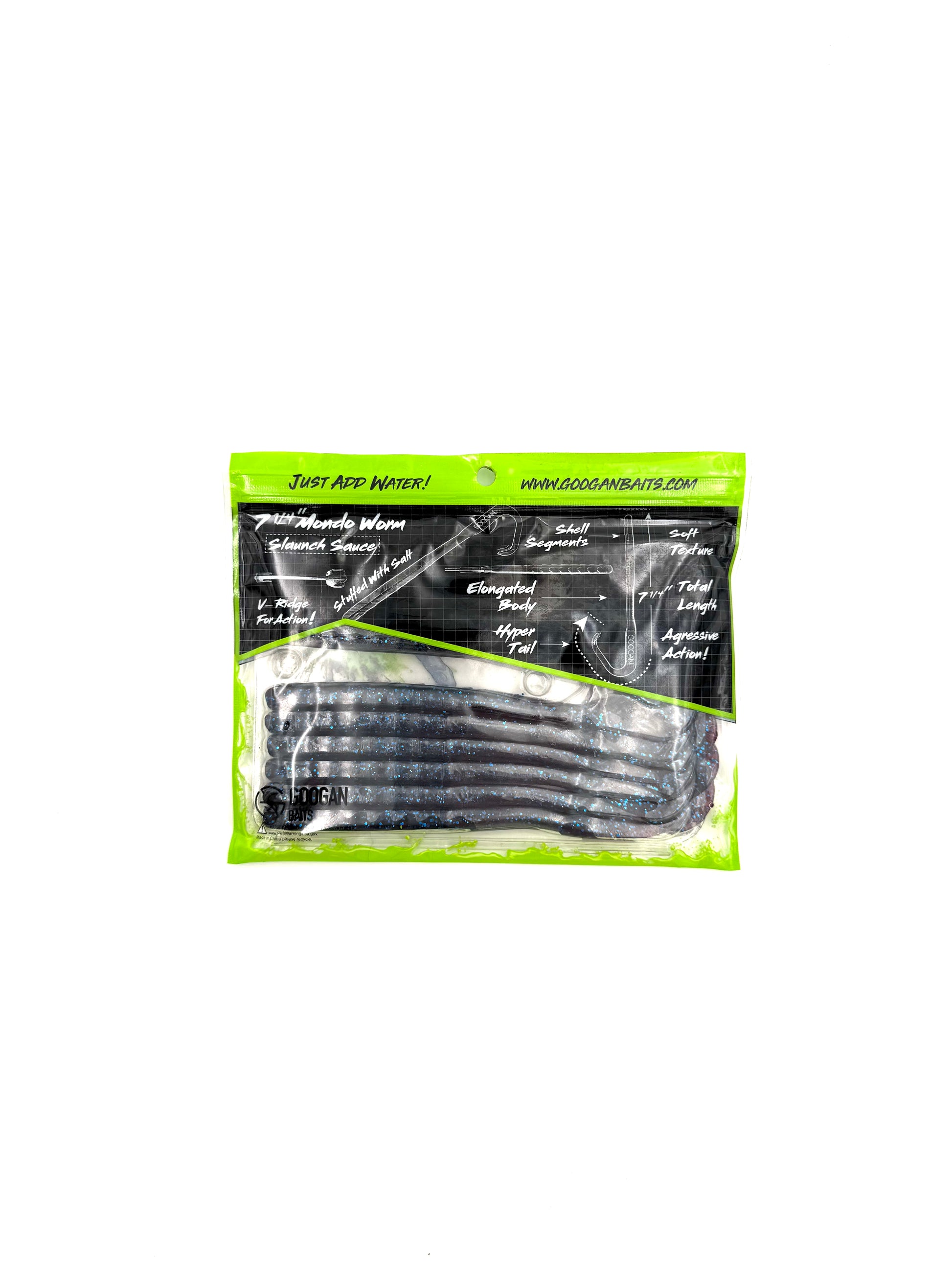Googan Baits Pure Passion Mondo Worm 7.25” - Plum 8pk - Haag Ventures