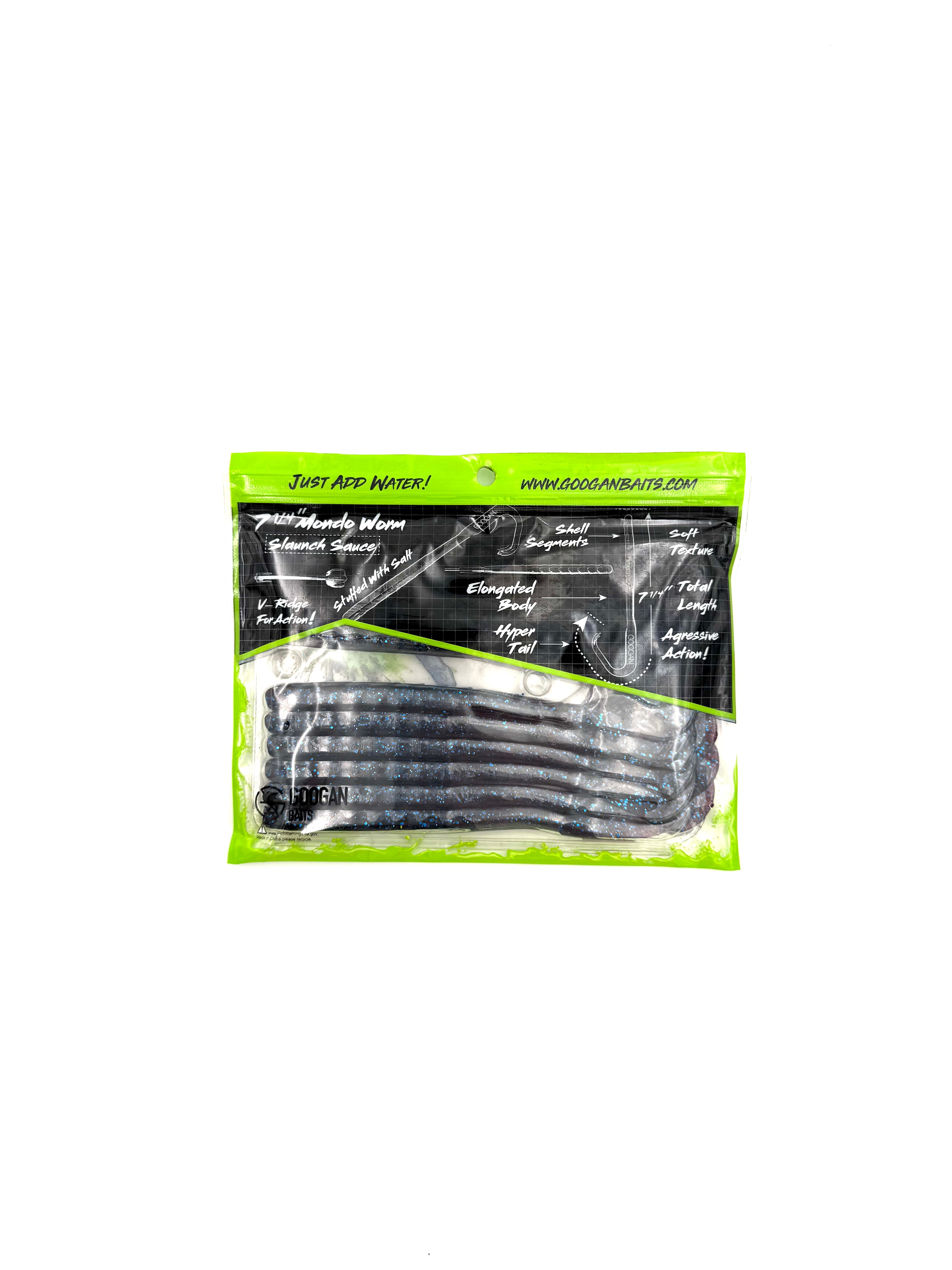 Googan Baits Pure Passion Mondo Worm 7.25” - Plum 8pk - Haag Ventures