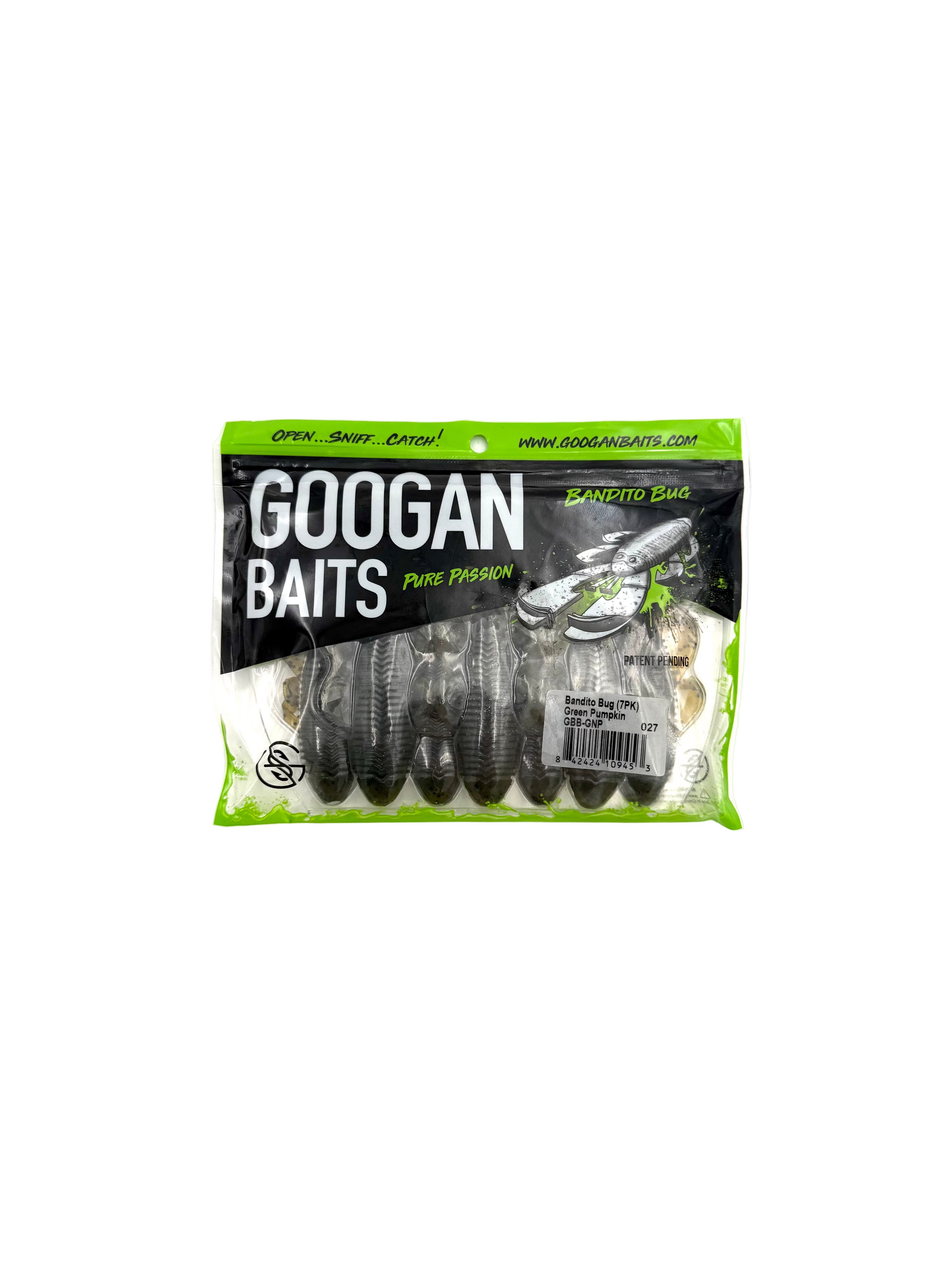 Googan Baits Pure Passion Bandito Bug - Green Pumpkin 7pk - Haag Ventures