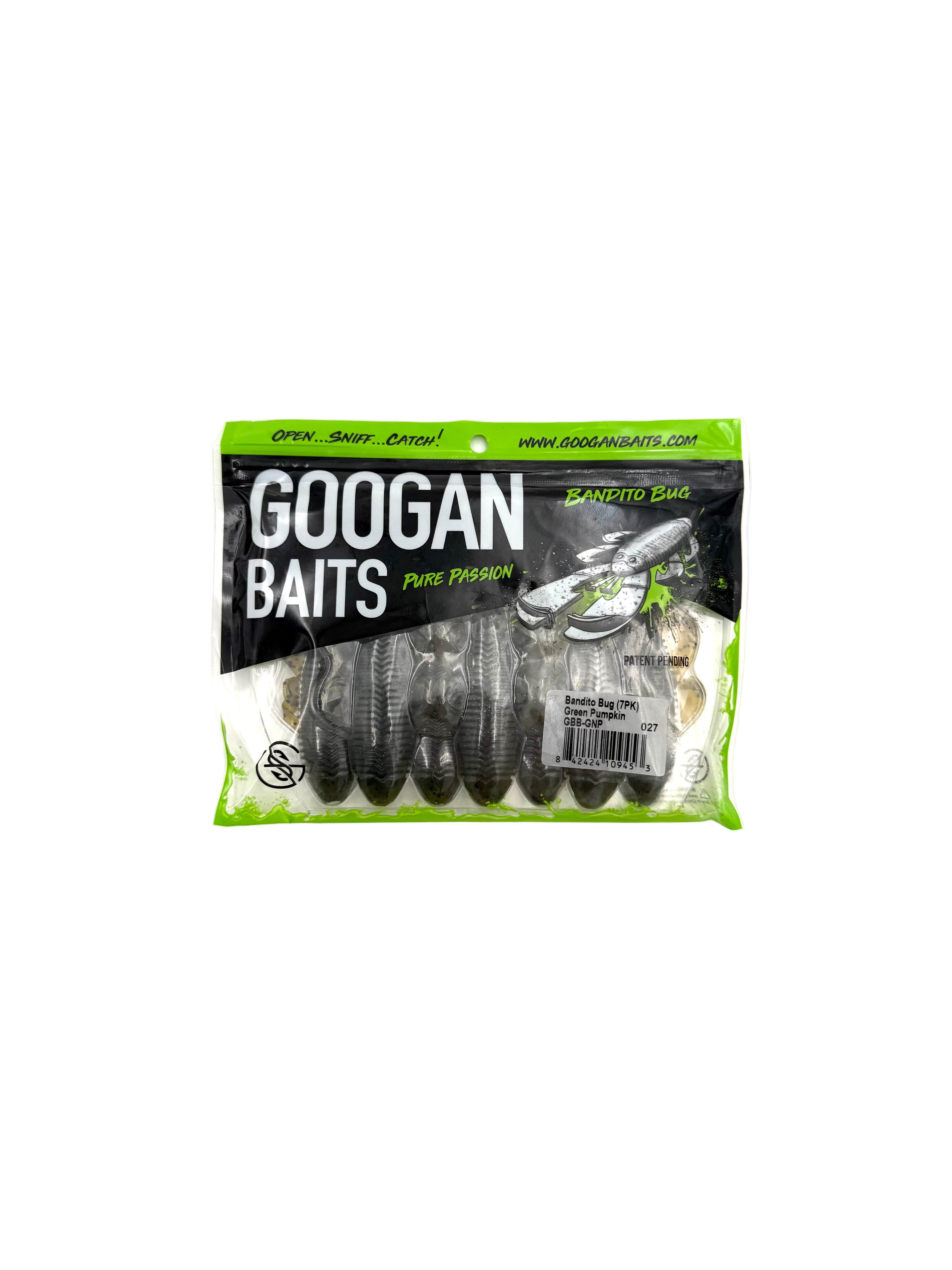 Googan Baits Pure Passion Bandito Bug - Green Pumpkin 7pk - Haag Ventures