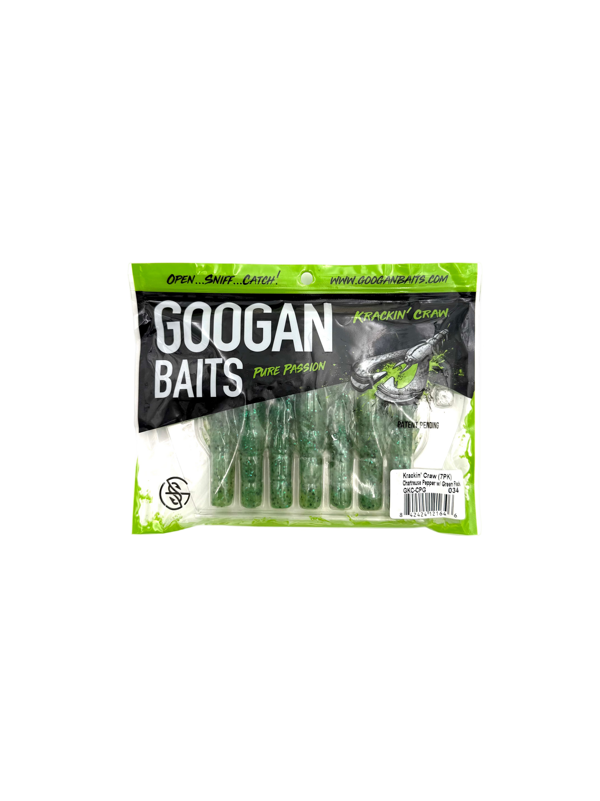 Googan Baits Pure Passion Krackin’ Craw - Chatreuse 7pk - Haag Ventures