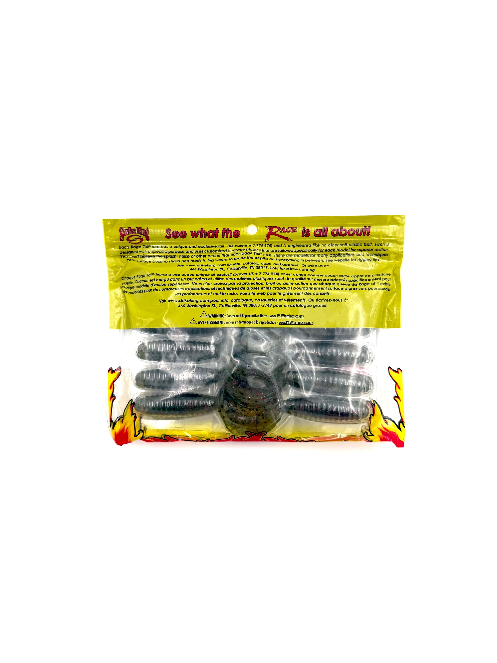 Strike King Rage Tail 4” Rage Grub - Watermelon 10pk - Haag Ventures