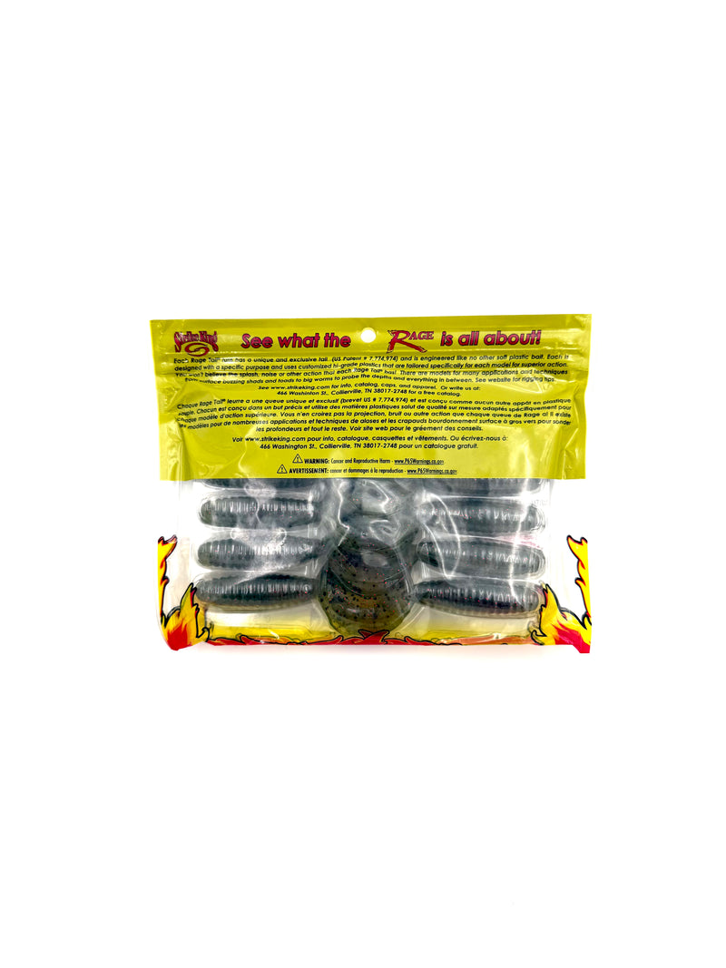 Strike King Rage Tail 4” Rage Grub - Watermelon 10pk - Haag Ventures