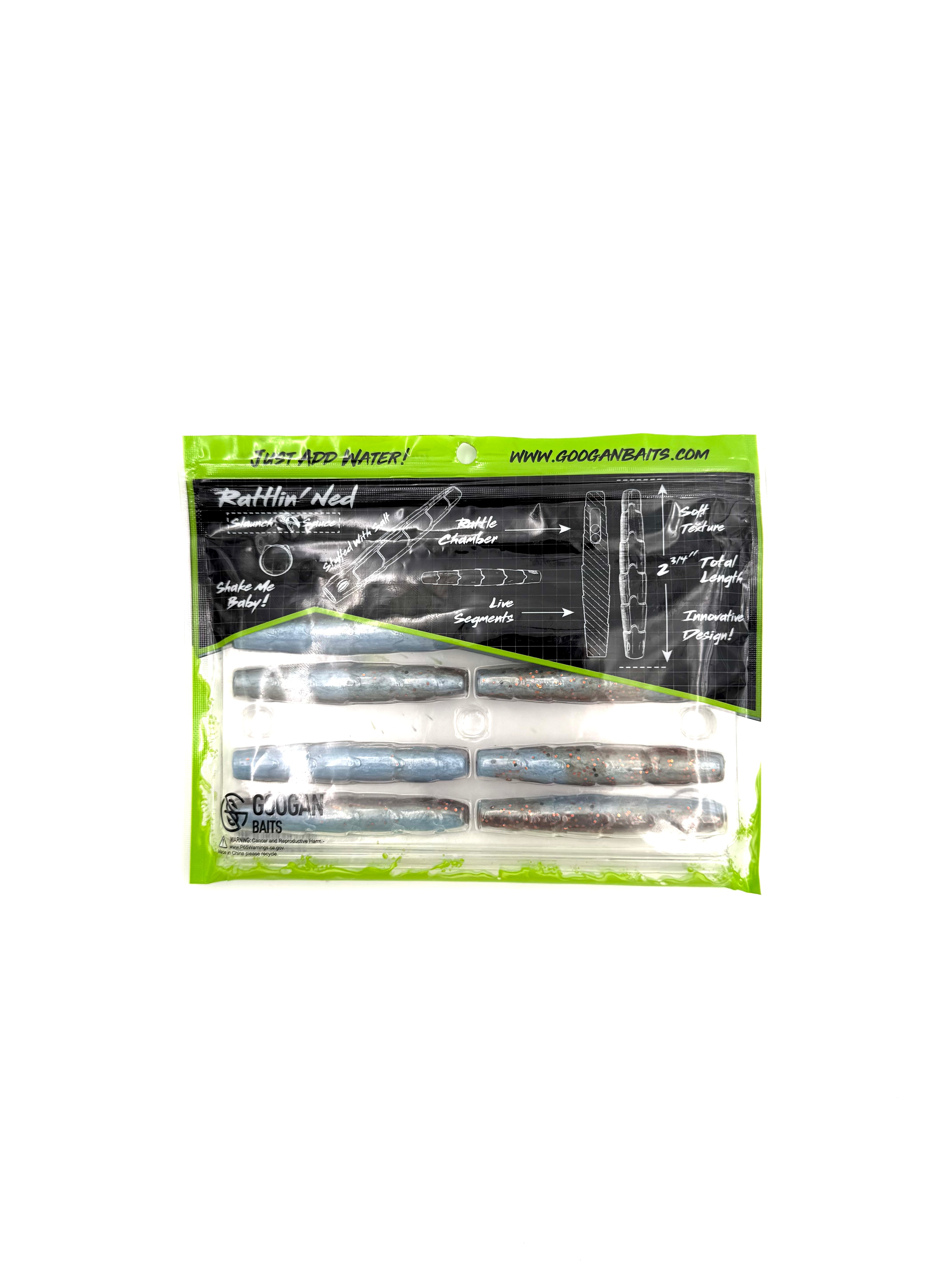 Googan Baits Pure Passion Rattlin’ Ned - Blue Penny 8pk - Haag Ventures