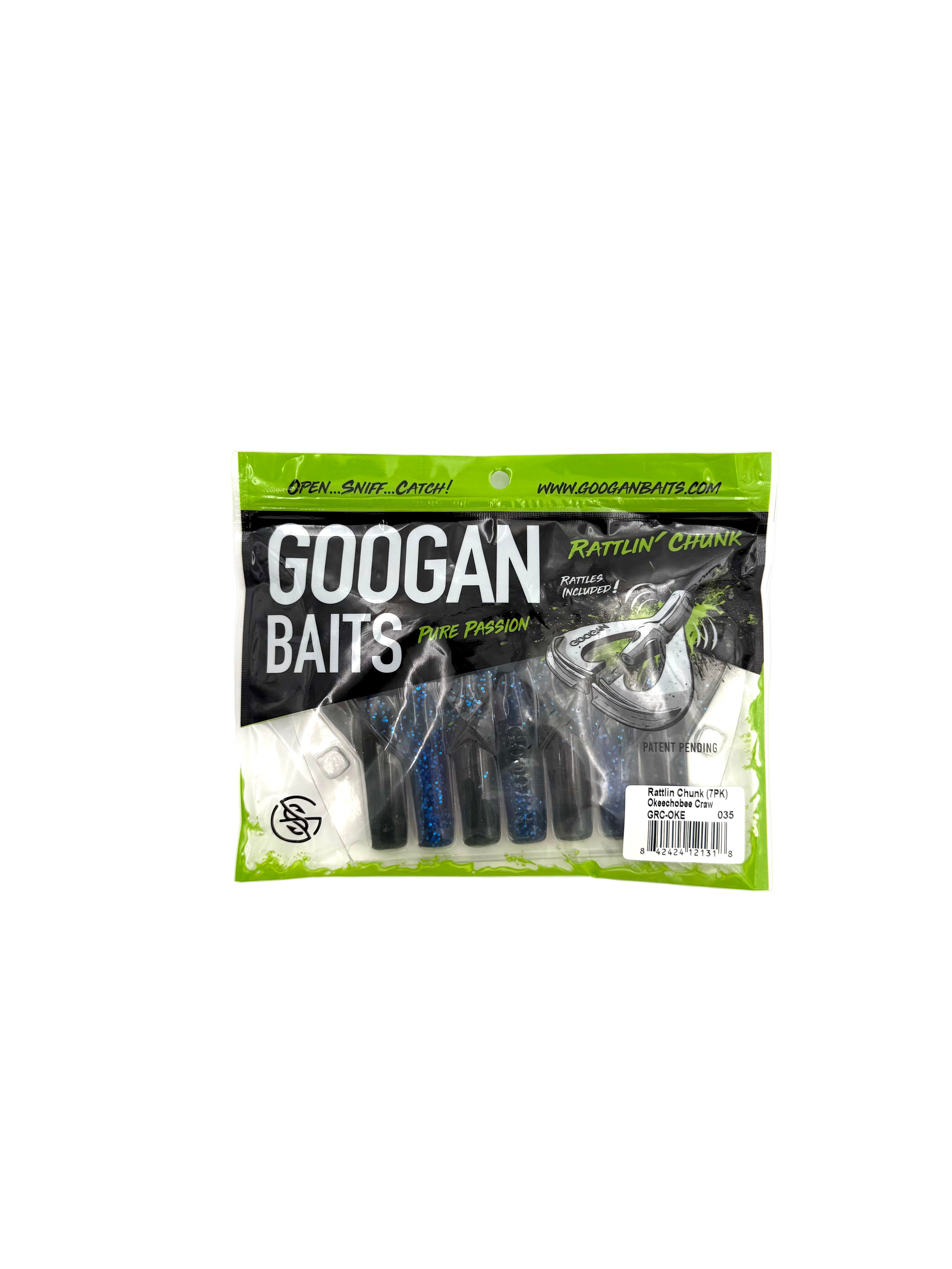 Googan Baits Pure Passion Rattlin’ Chunk - Okeechobee Craw 7pk - Haag Ventures