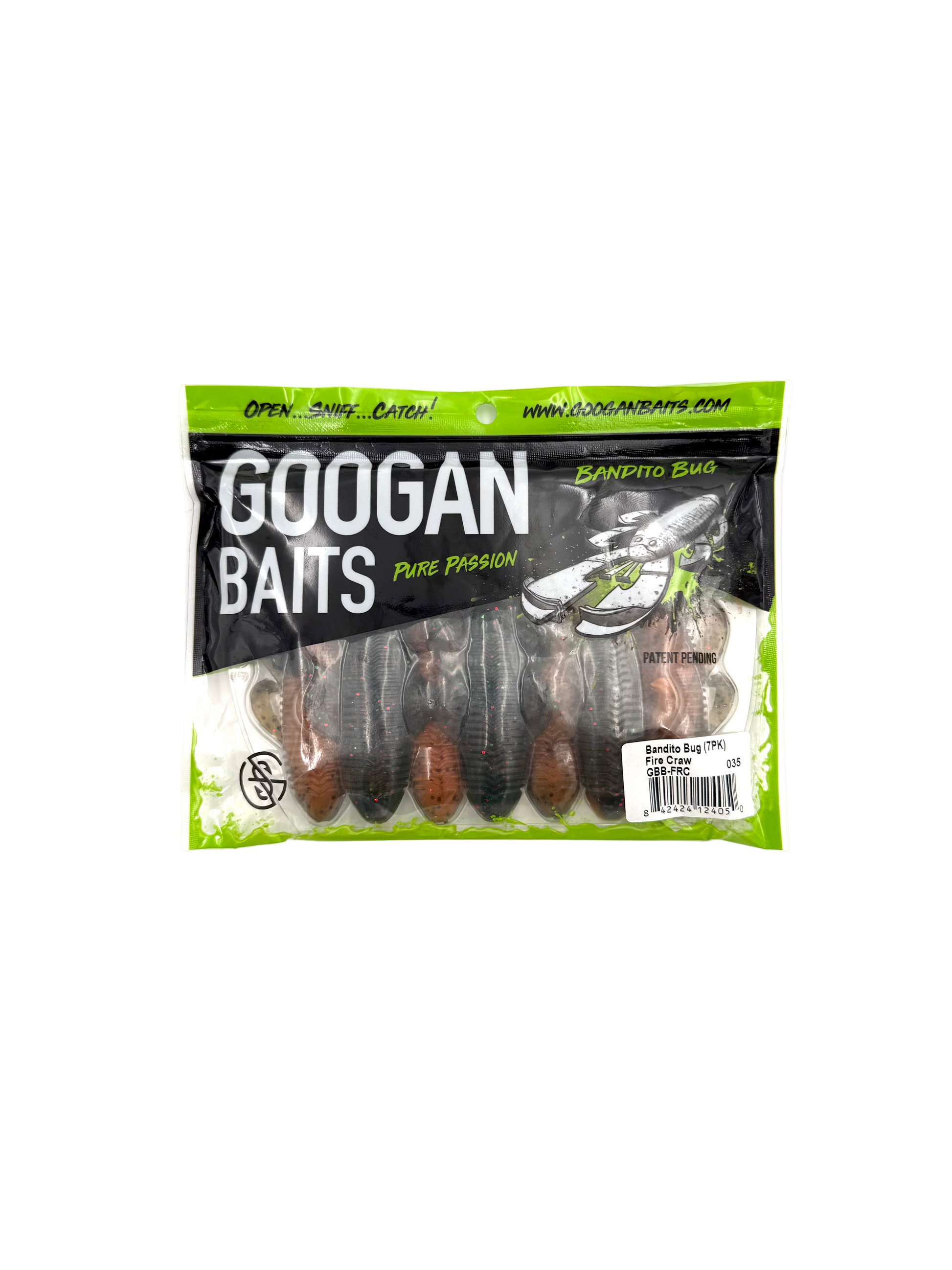 Googan Baits Pure Passion Bandito Bug - Fire Craw 7pk - Haag Ventures