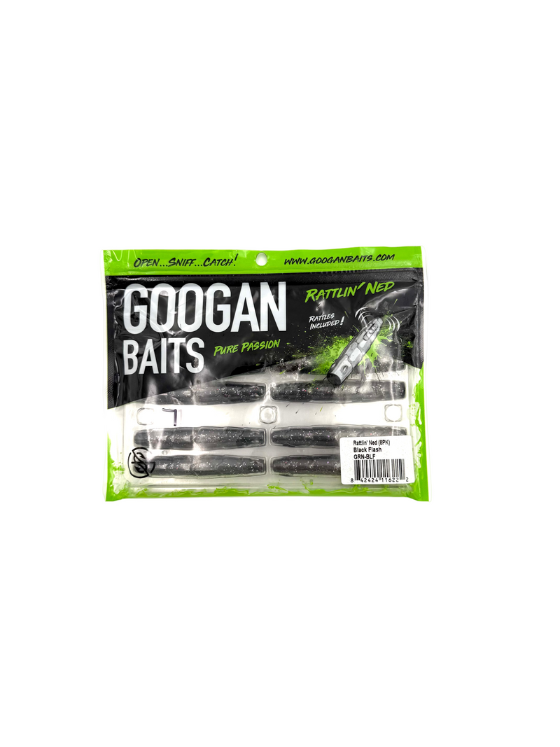 Googan Baits Pure Passion Rattlin’ Ned -Black Flash 8pk - Haag Ventures