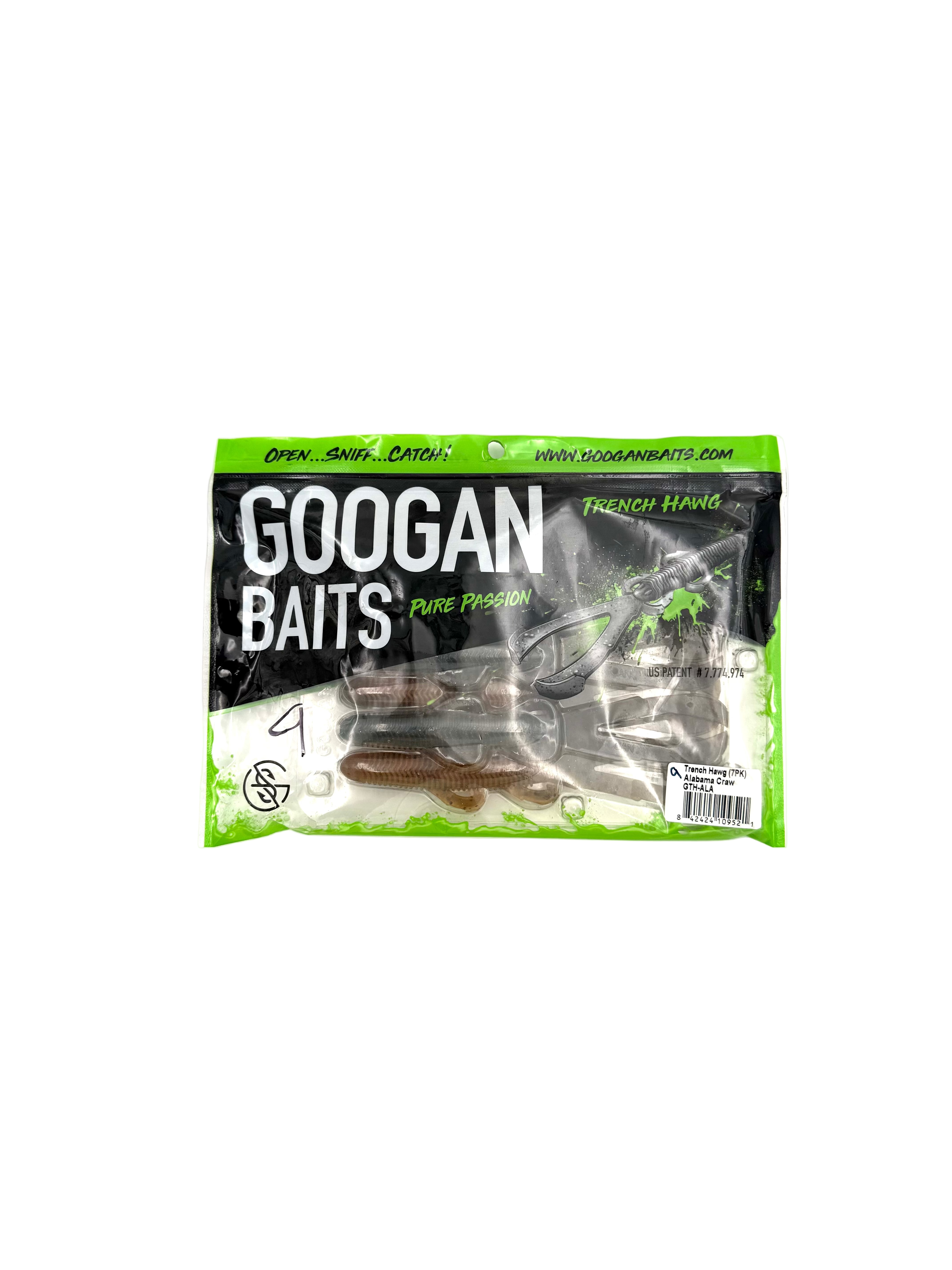 Googan Baits Pure Passion Trench Hawg - Alabama Craw 7pk - Haag Ventures
