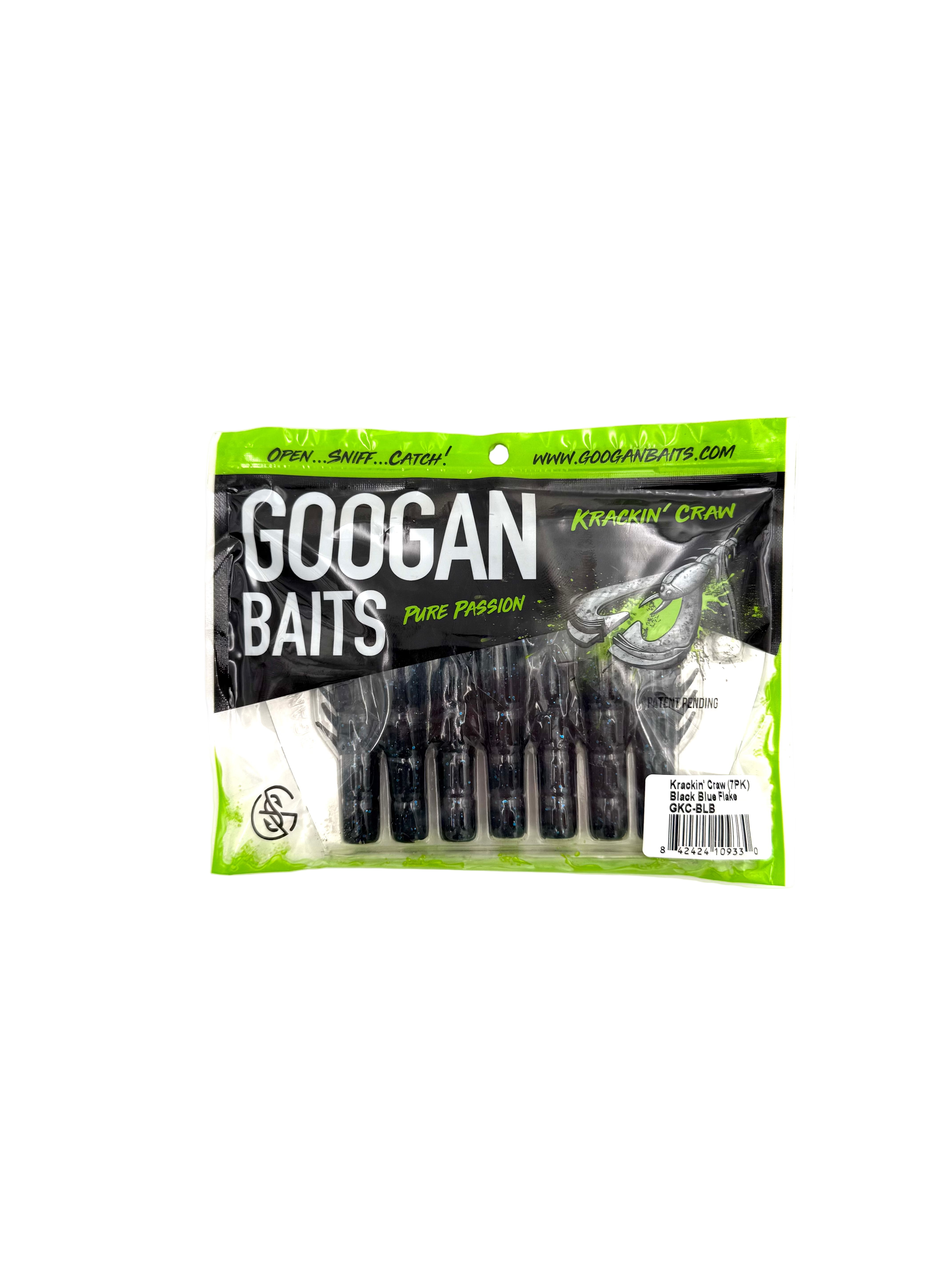 Googan Baits Pure Passion Krackin’ Craw - Black Blue Flake 7pk - Haag Ventures