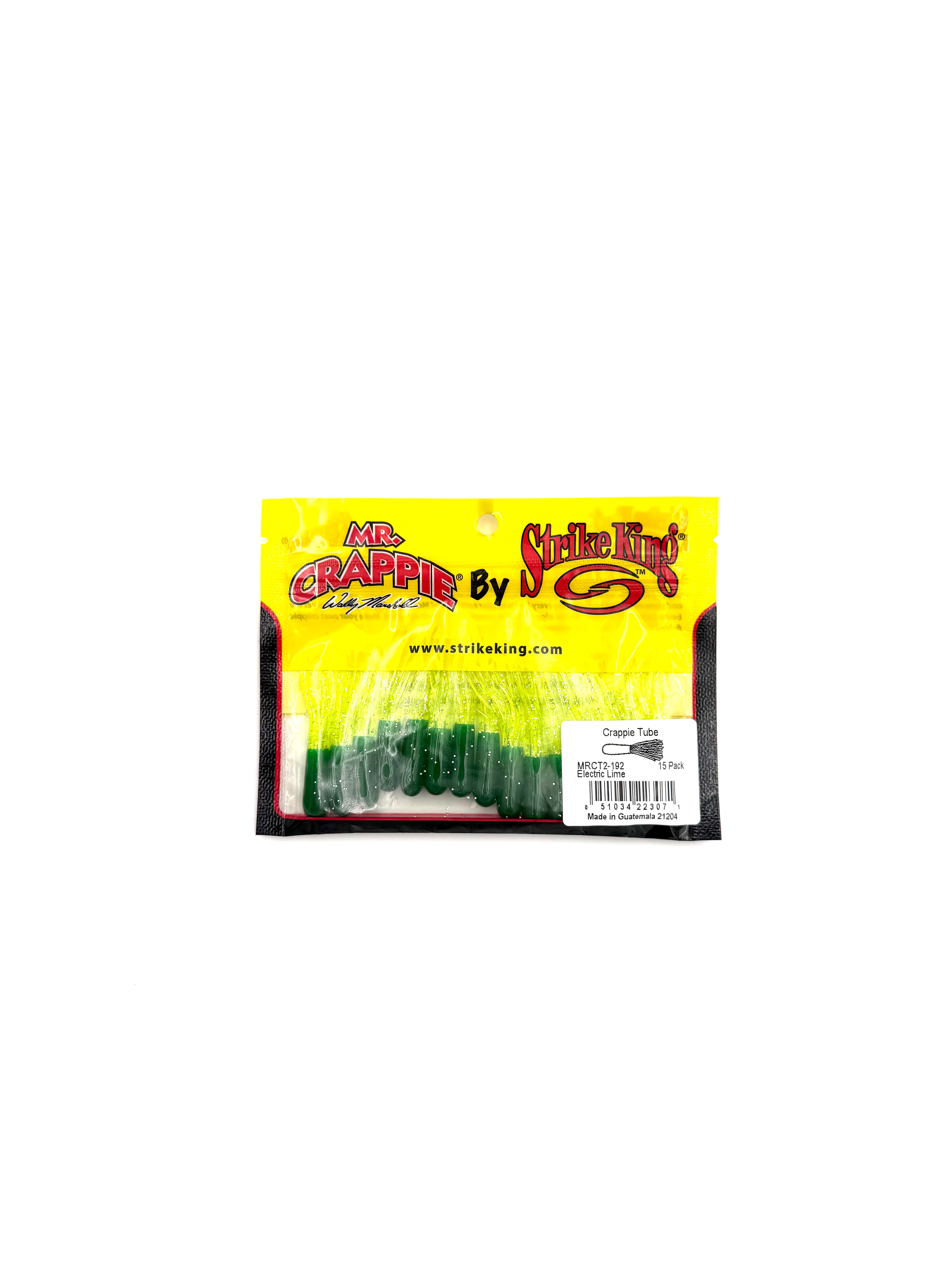 Strike King Mr. Crappie Crappie Tube - Electric Lime 15pk - Haag Ventures
