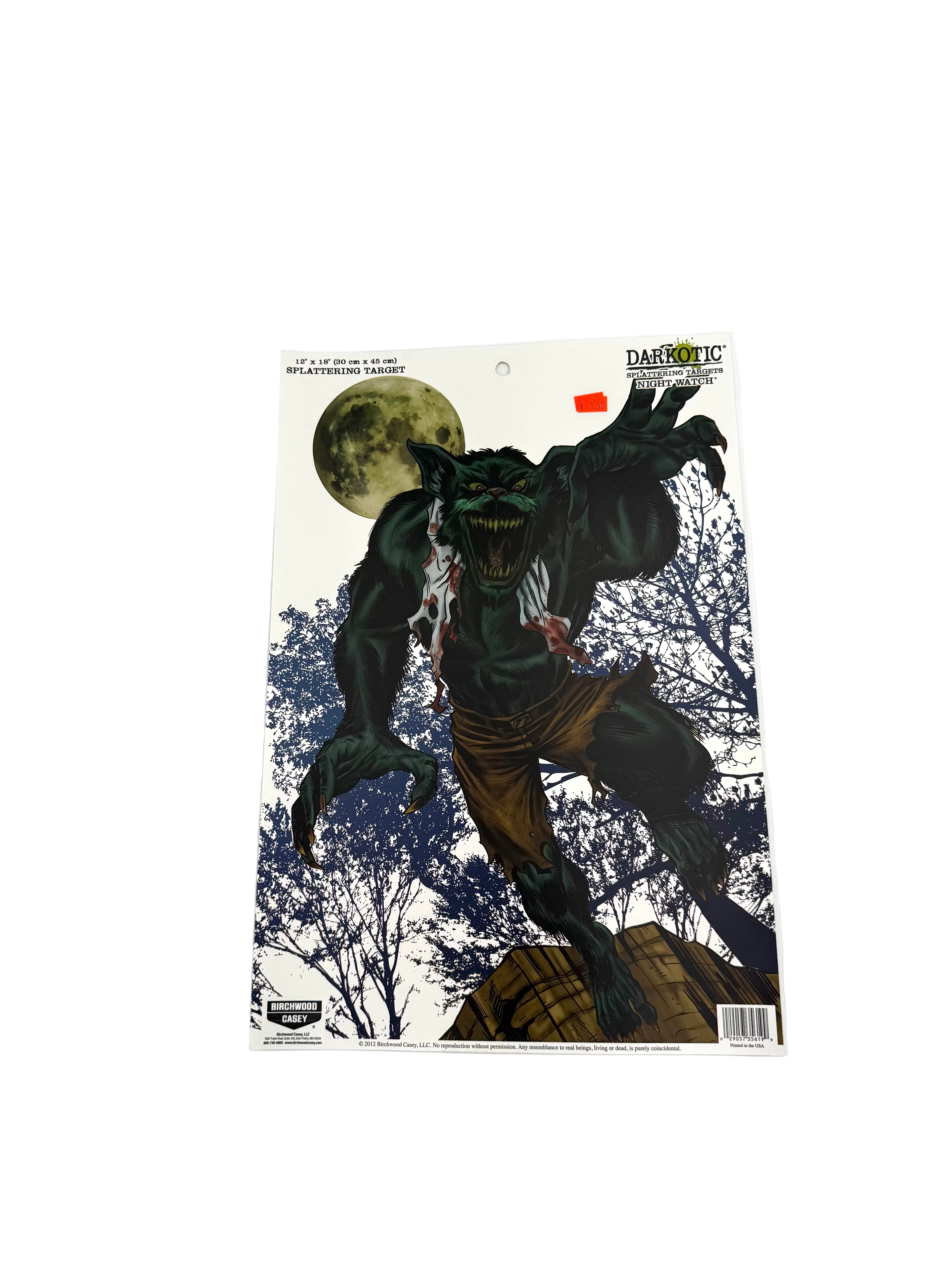 Birchwood Casey Darkotic Splattering Target - Night Watch