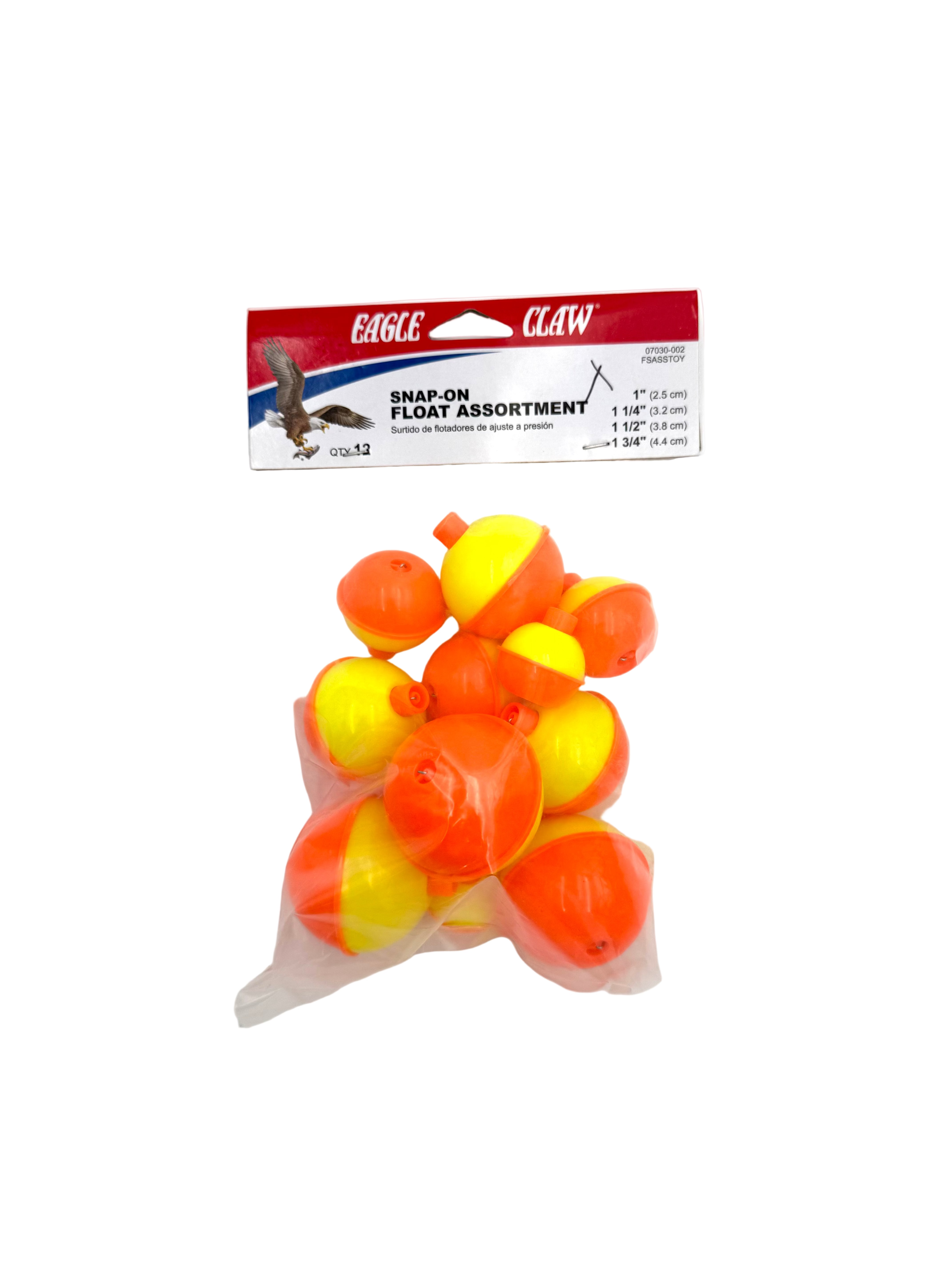 Eagle Claw Snap-On Float Bobbers Assortment 12pk