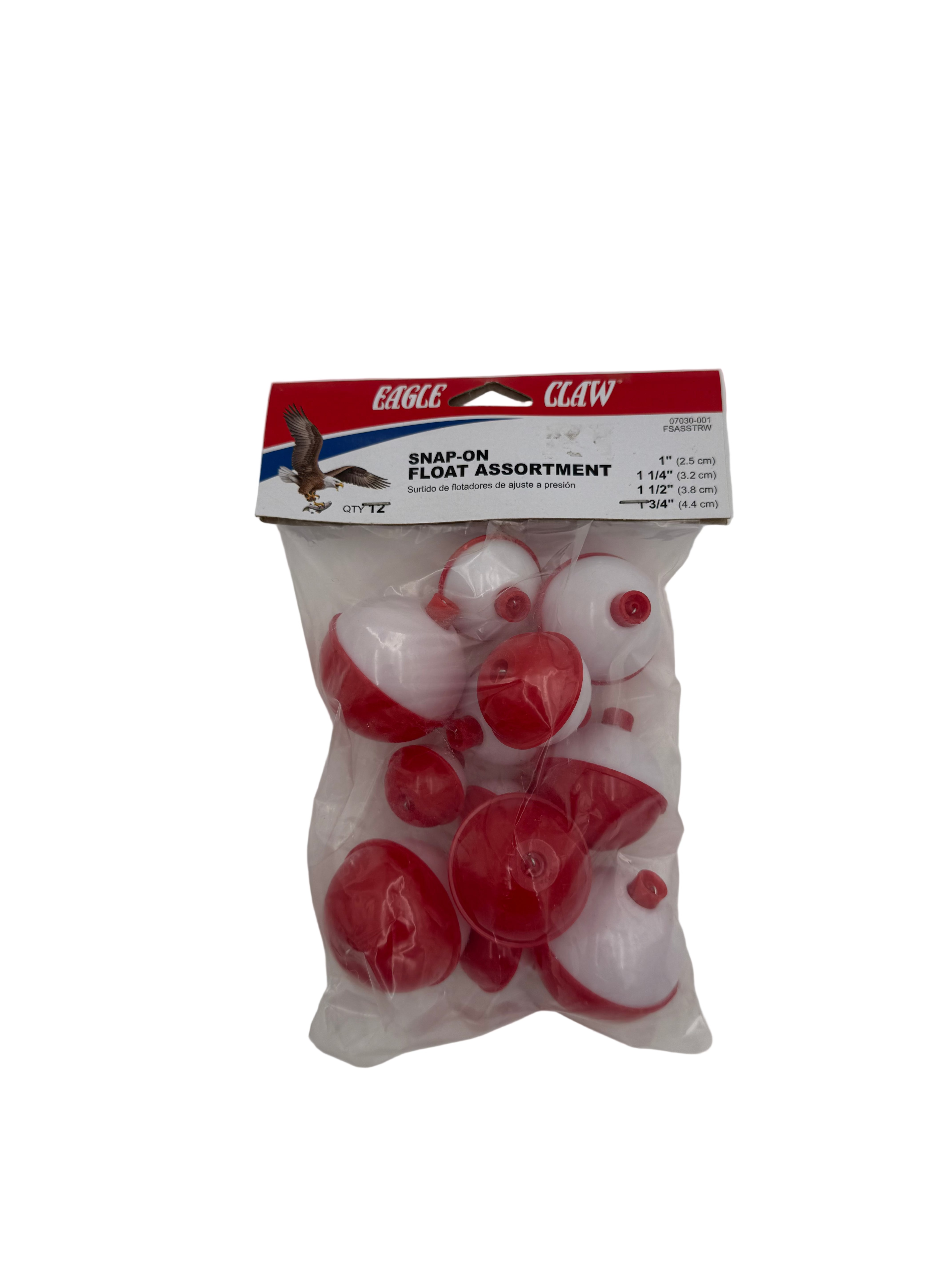 Eagle Claw Snap-On Float Assortment Bobbers 12pk