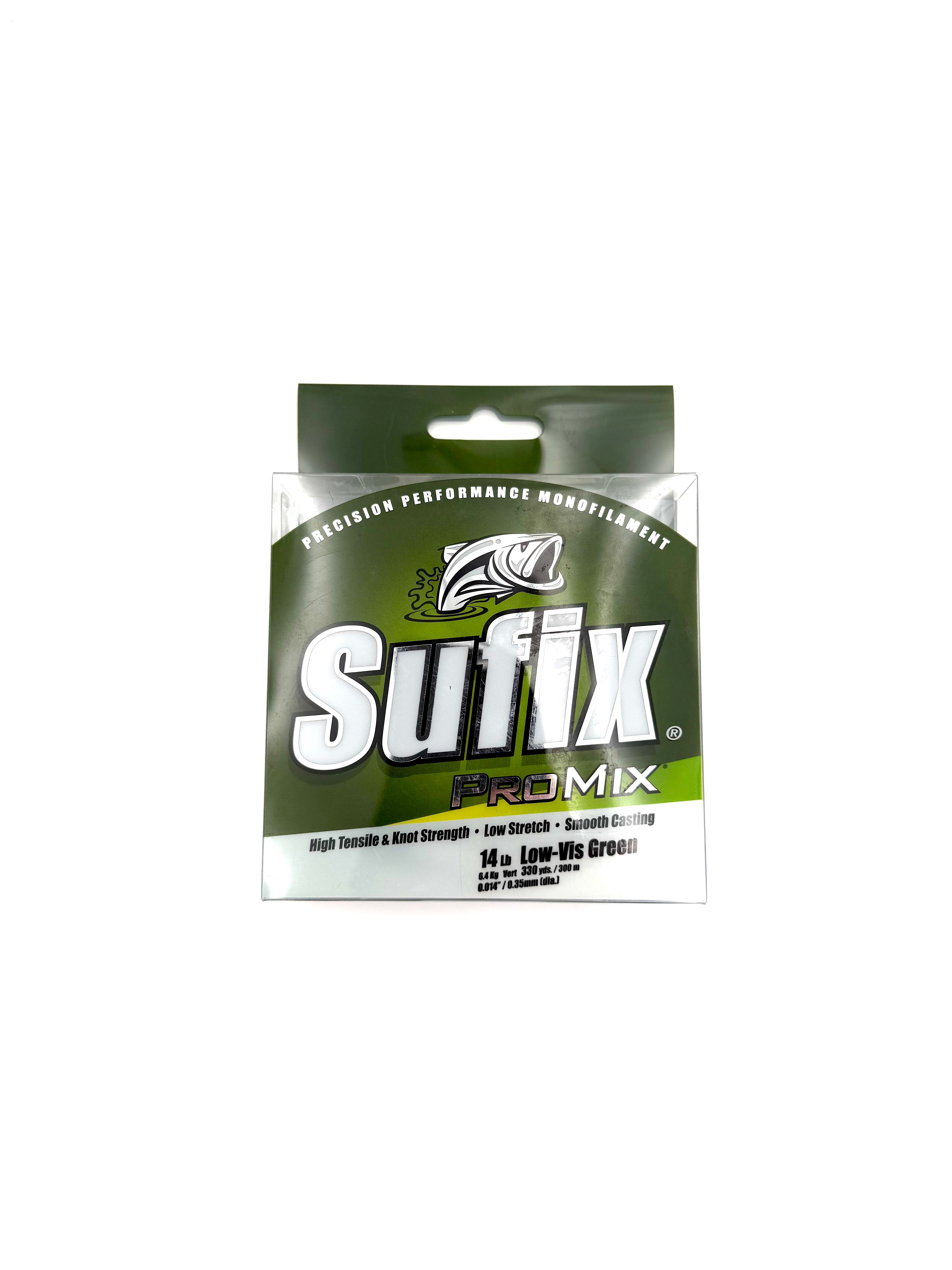 Sufix ProMix Low-Vis Green 14lb 6.4kg 330yds 300m 0.014” 0.35mm - Haag Ventures