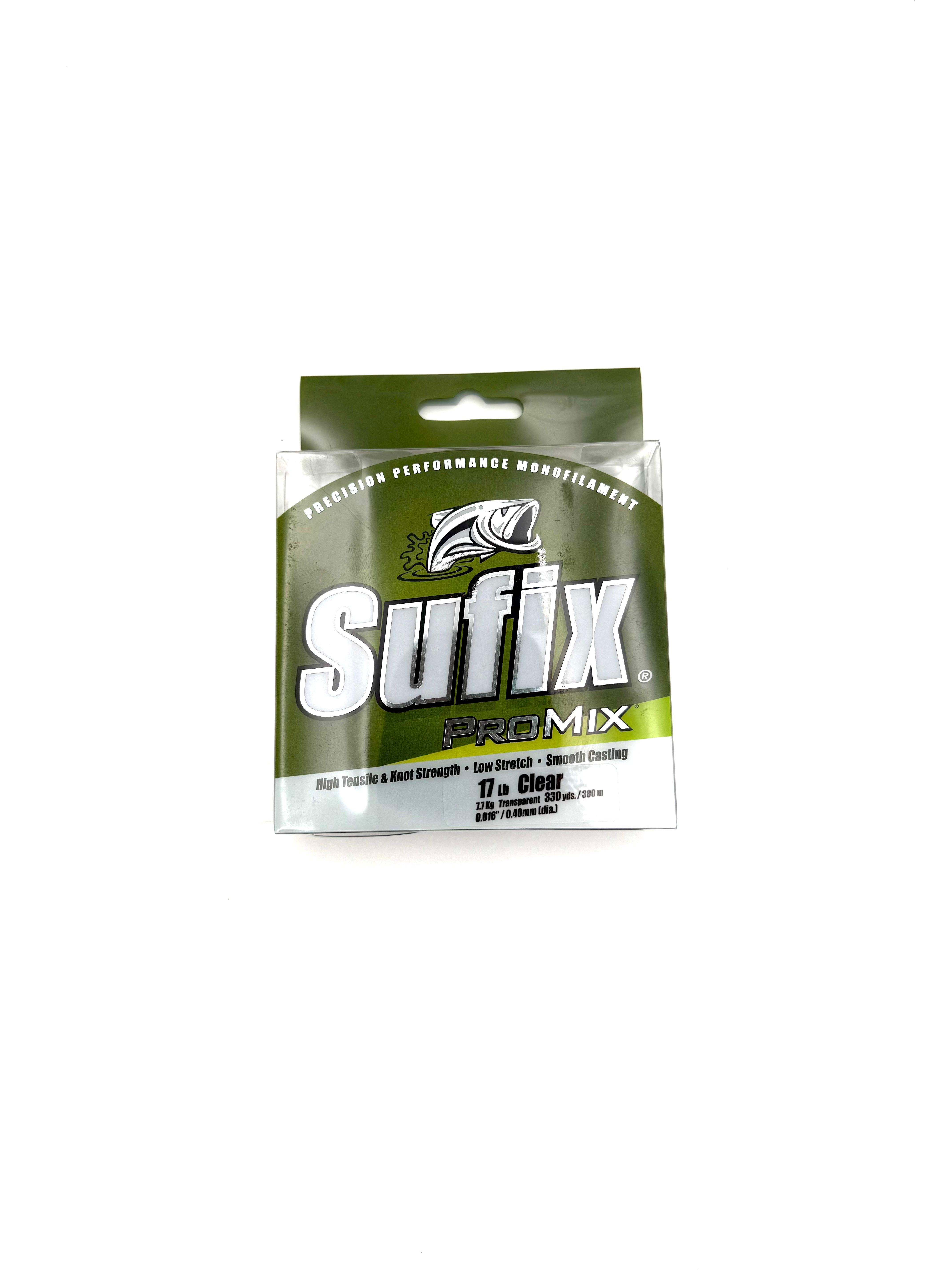 Suffix ProMix Clear 17lb Test 7.7kg 330yds 300m 0.016”/0.40mm - Haag Ventures