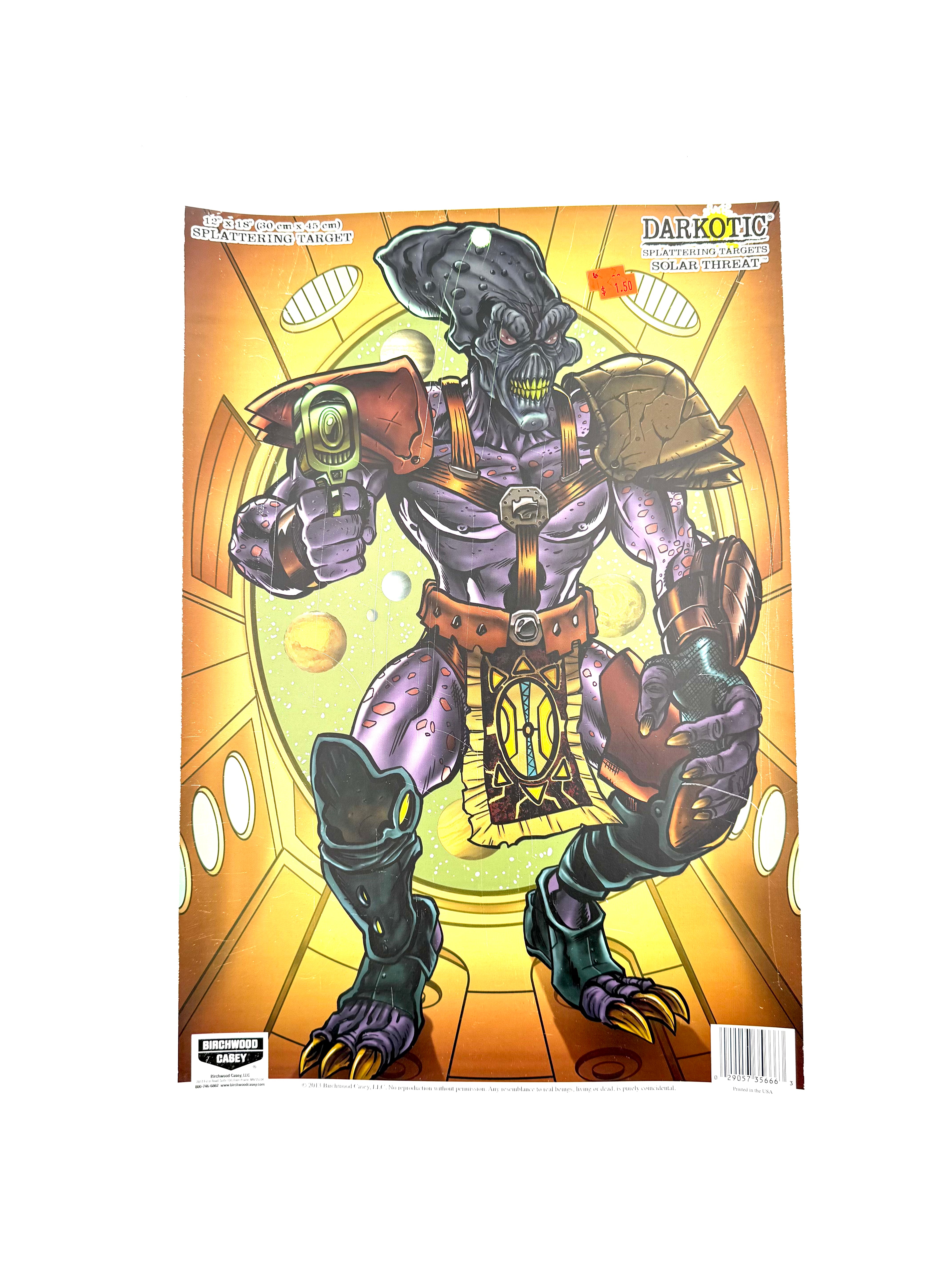 Birchwood Casey Darkotic Splattering Target - Solar Threat